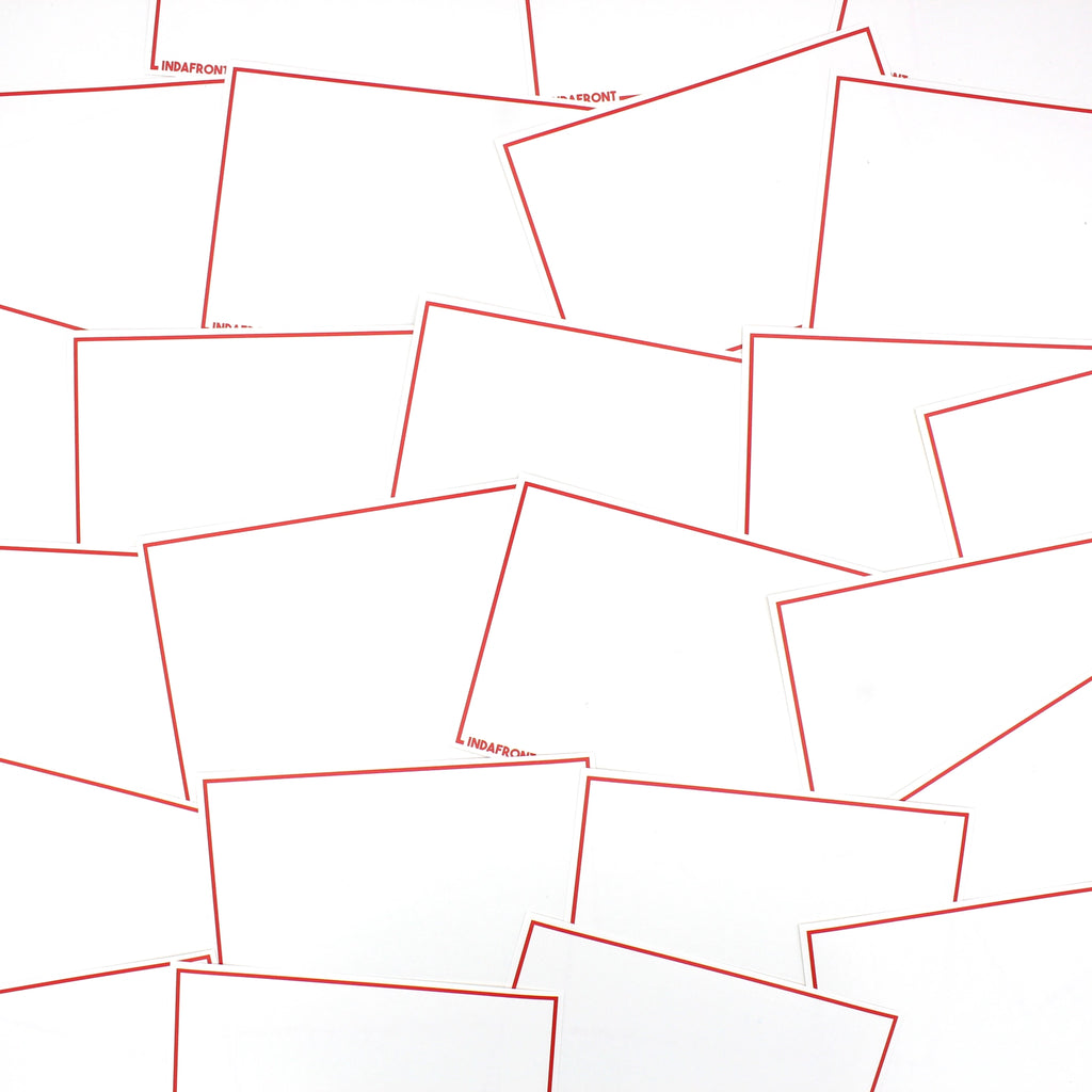 Line Border Stickers Red (50 pcs.) image 3