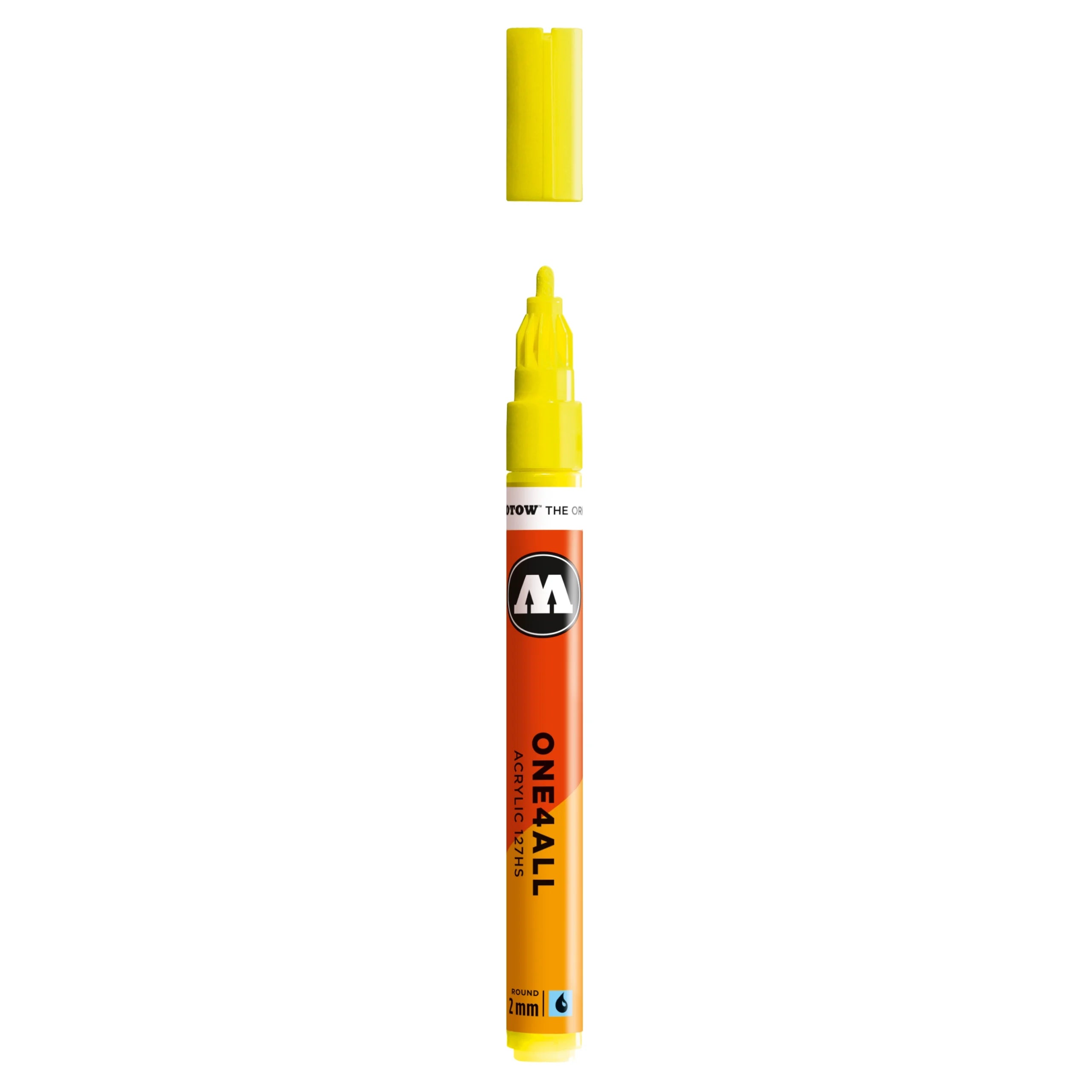 Molotow ONE4ALL 127HS Acrylic Marker (2mm) - Neon Yellow Fluo image