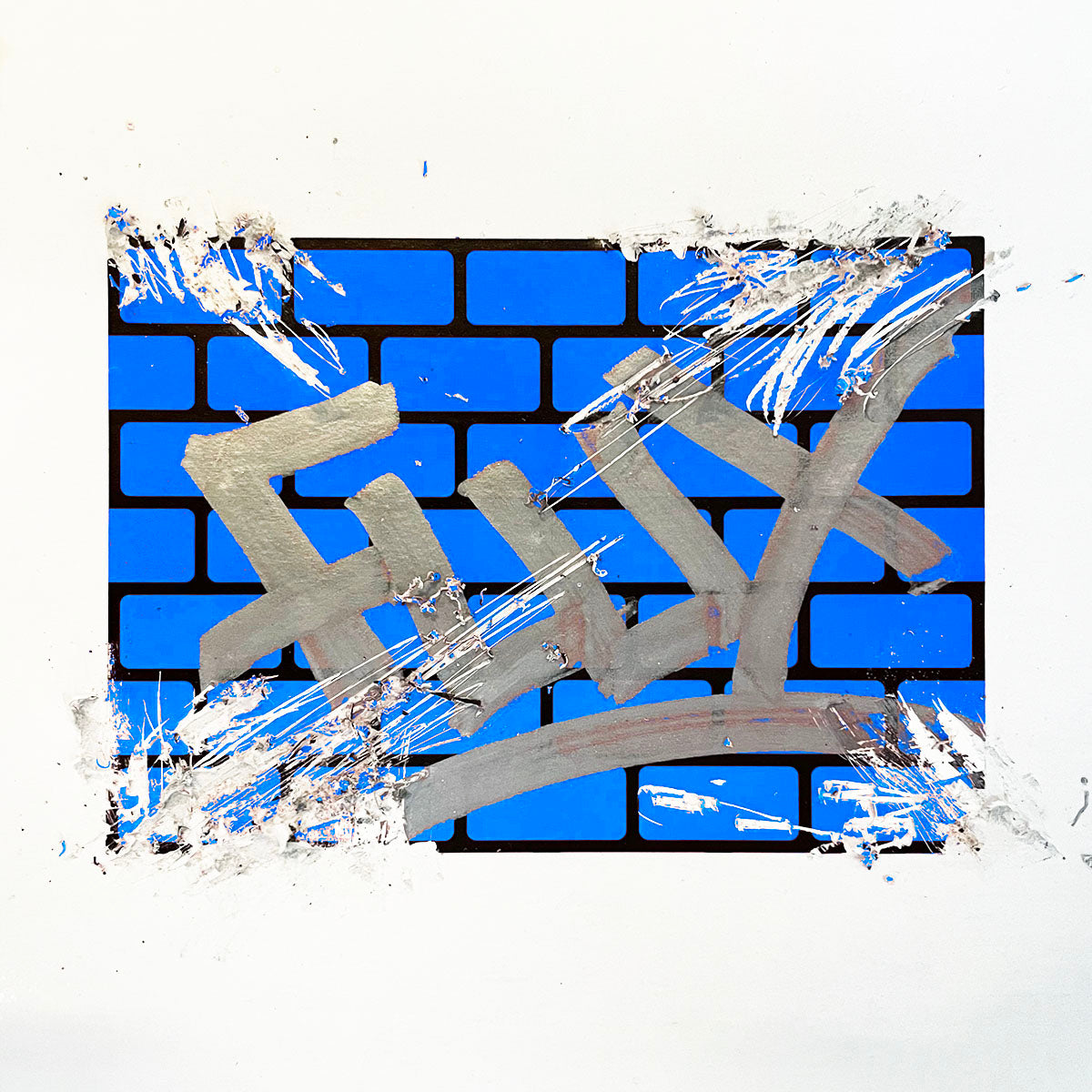 FLUX Egg Shell Stickers Bricks Blue (50 pcs.) image 1
