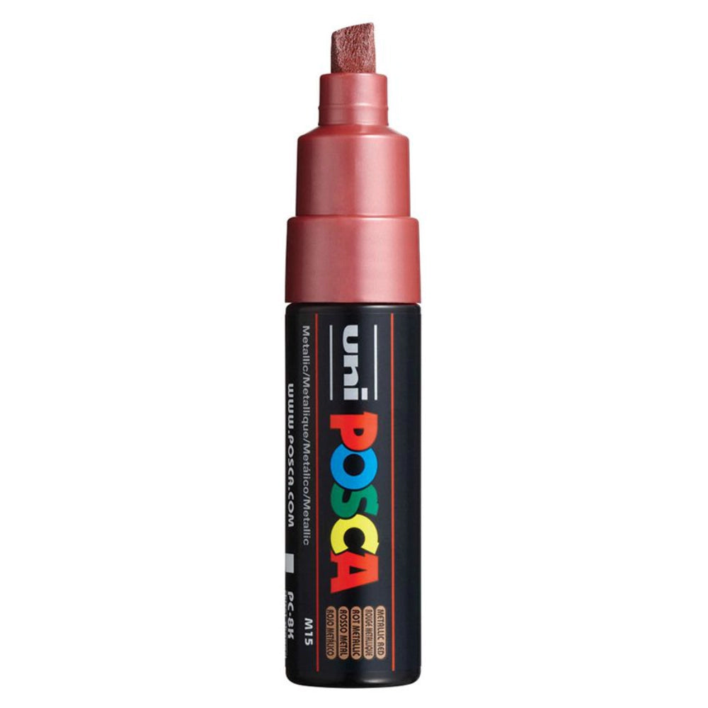 Posca PC-8K Acrylic Marker (8mm) - Metallic Red image