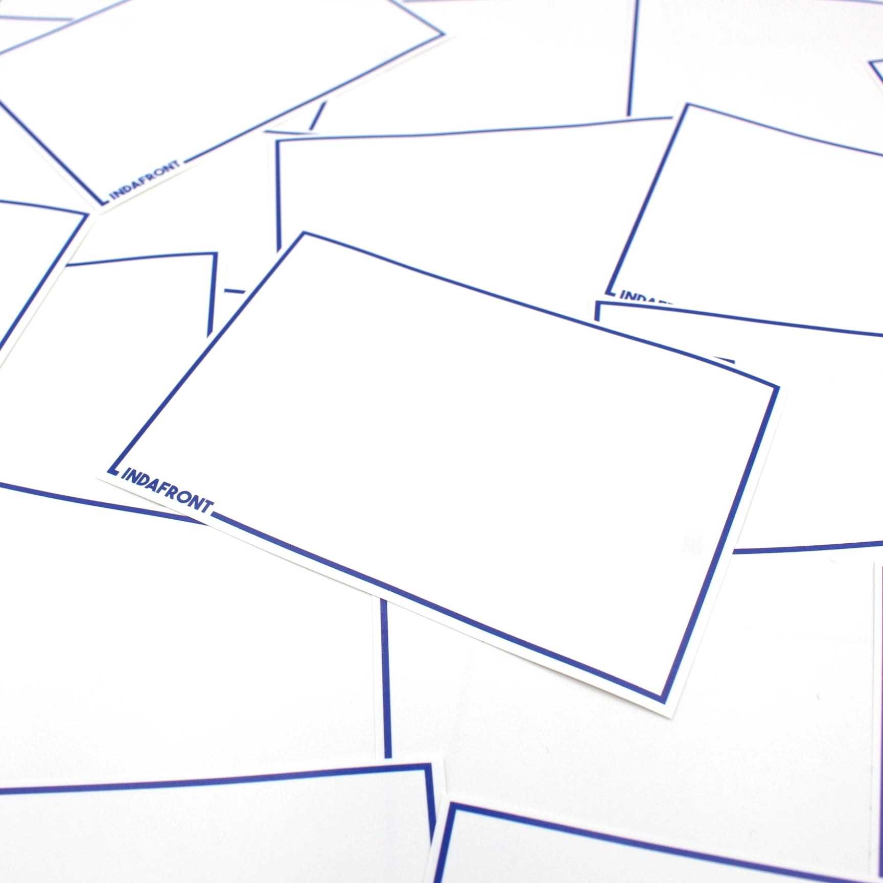 Line Border Stickers Blue (50 pcs.) image 2