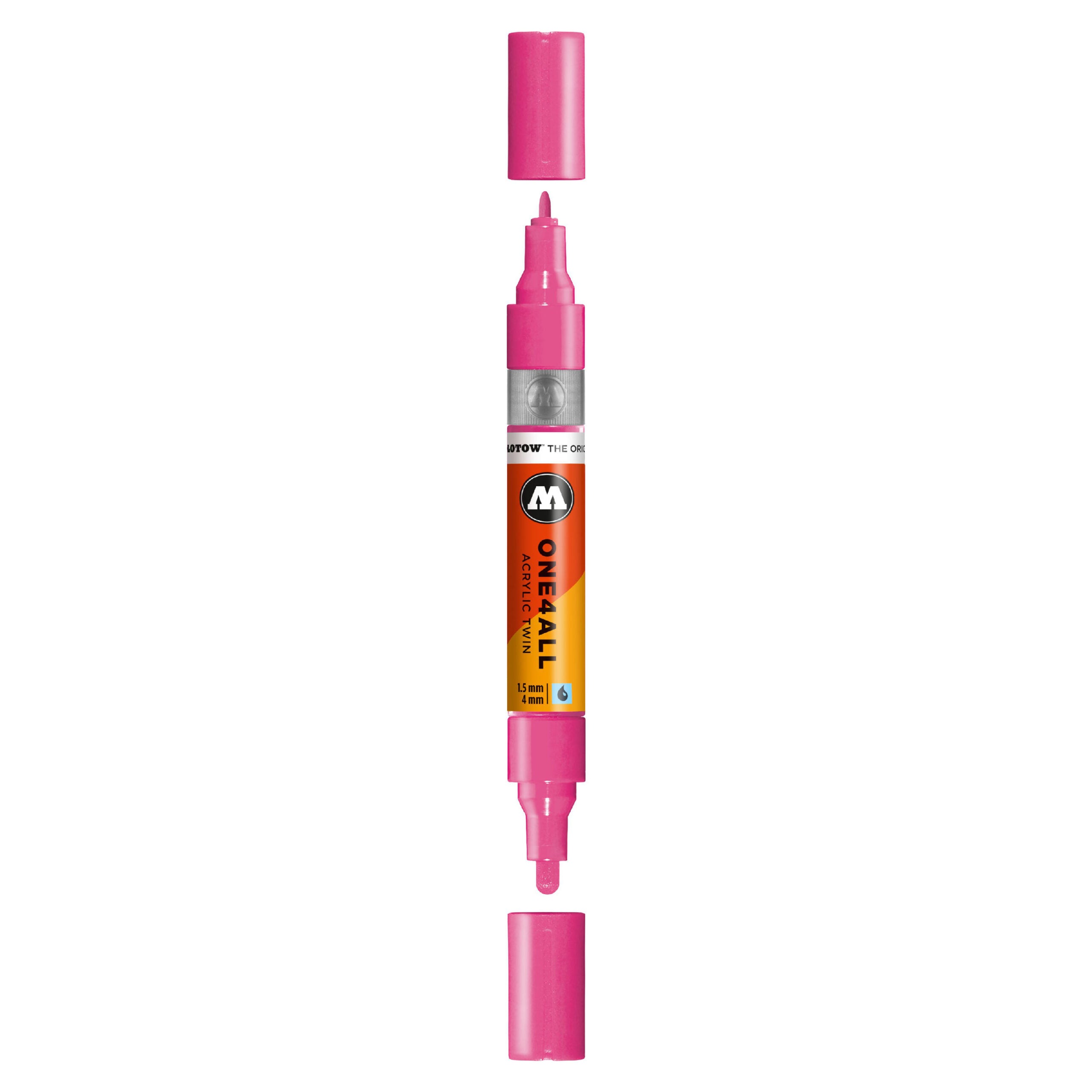 Molotow ONE4ALL Acrylic TWIN Marker (1.5-4mm) - Neon Pink image