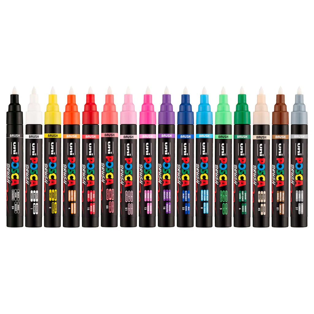 Posca PC-5BR Acrylic Marker (Brush) image 1