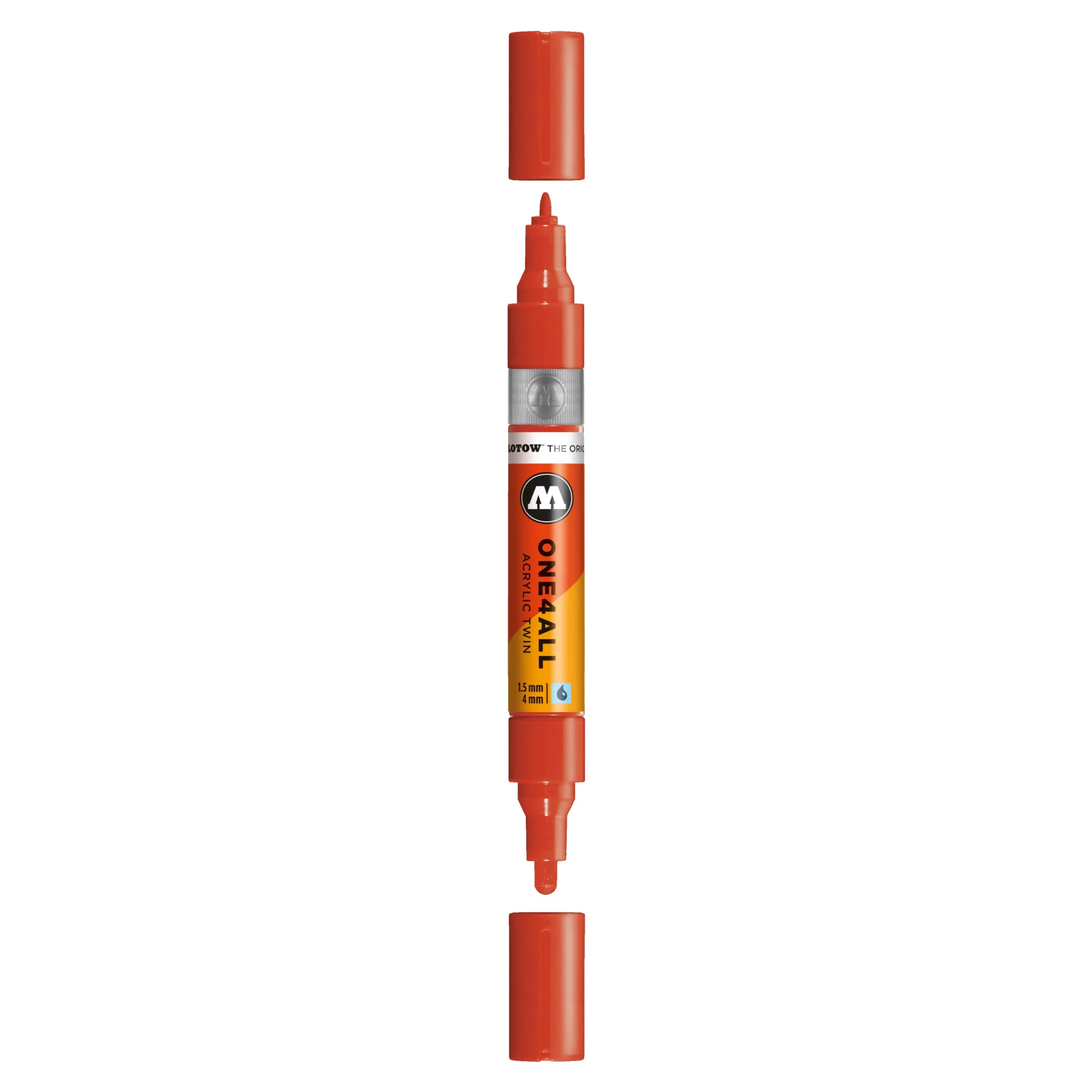 Molotow ONE4ALL Acrylic TWIN Marker (1.5-4mm) - Vermilion image