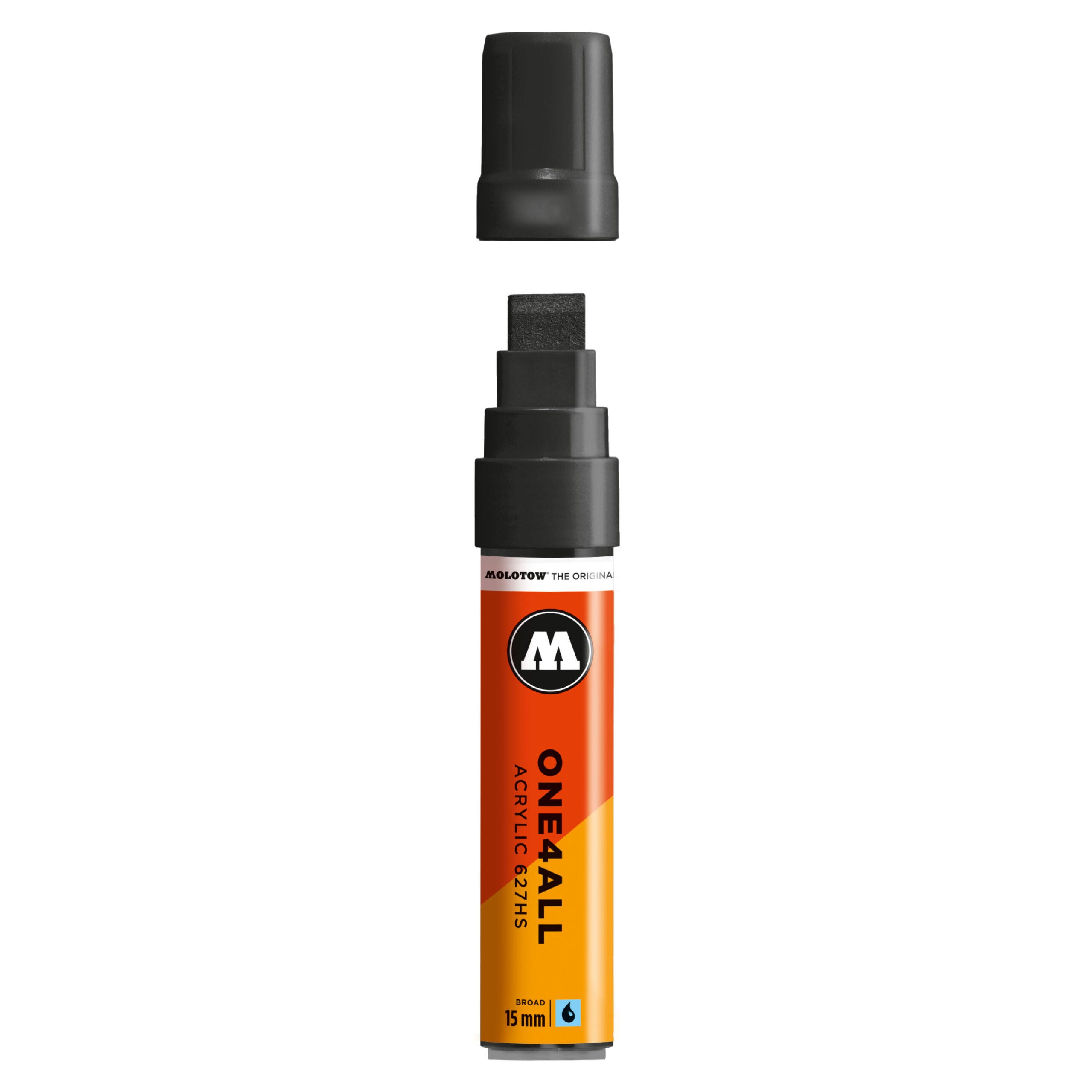 Molotow ONE4ALL 627HS Acrylic Marker (15mm) - Signal Black image