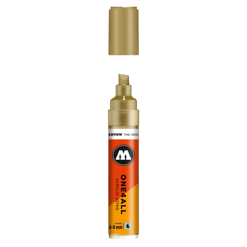 Molotow ONE4ALL 327HS Acrylic Marker (4-8mm) - Gold image