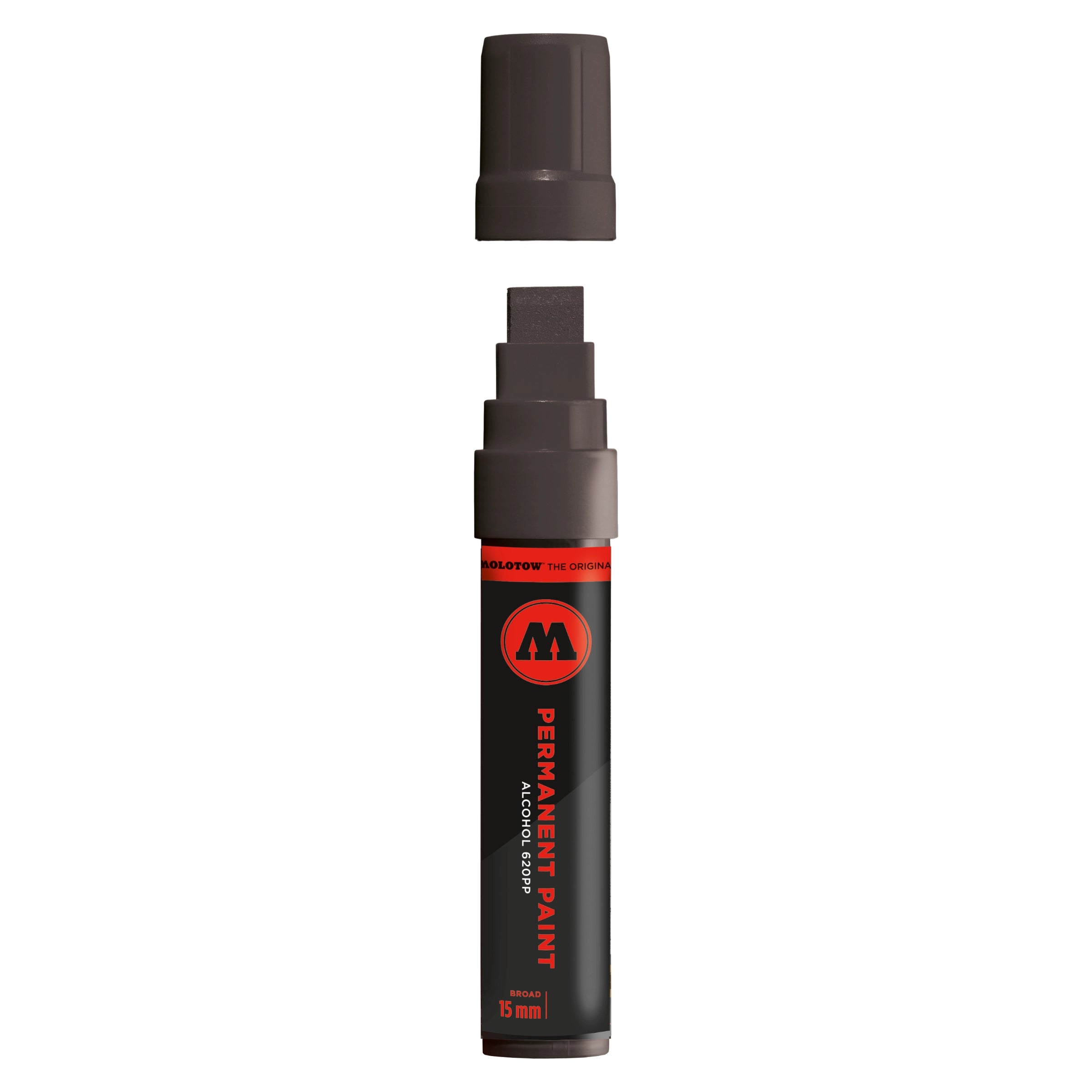 Molotow Permanent Paint 620PP Alcohol Marker (15mm) - Signal Black image