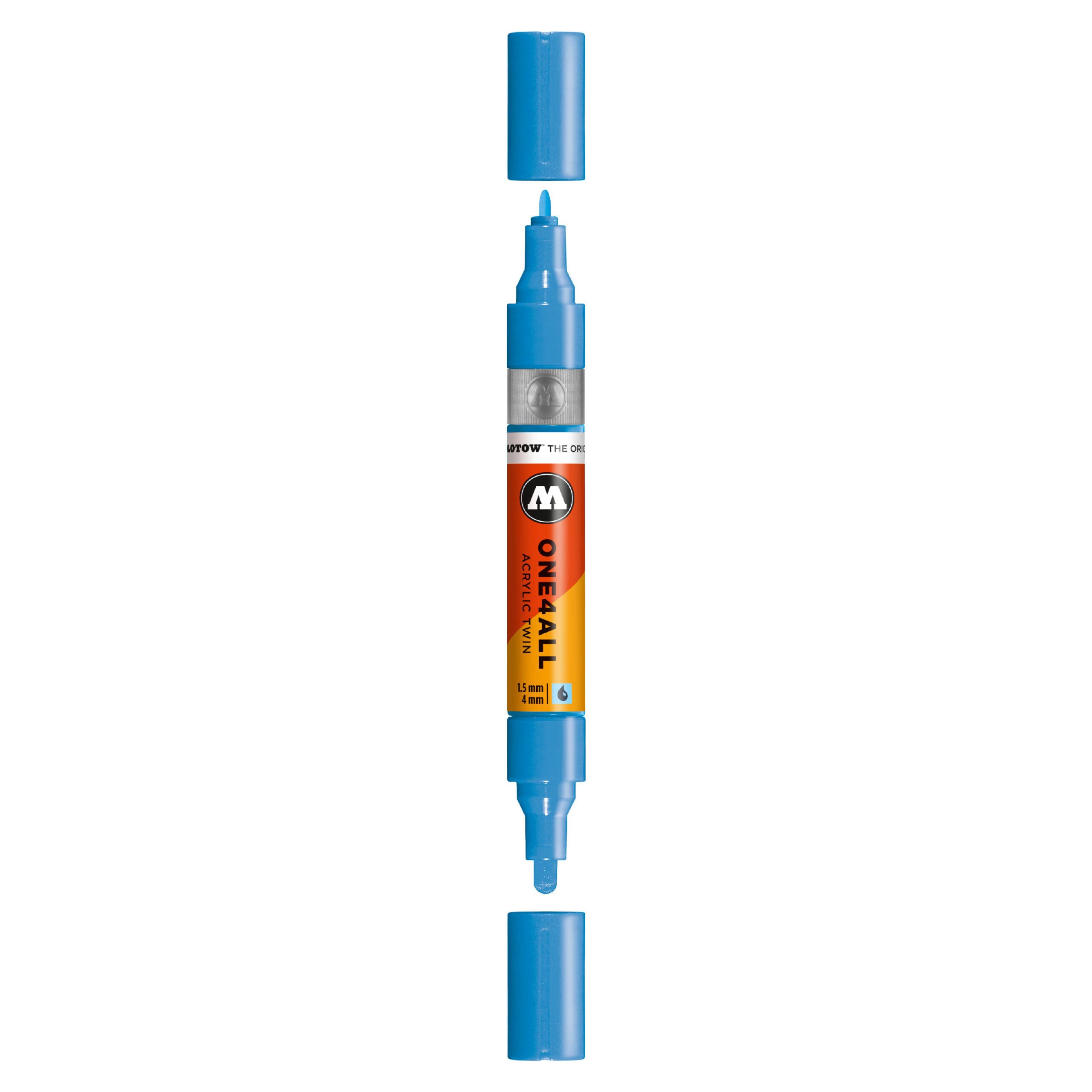 Molotow ONE4ALL Acrylic TWIN Marker (1.5-4mm) - Shock Blue Middle image