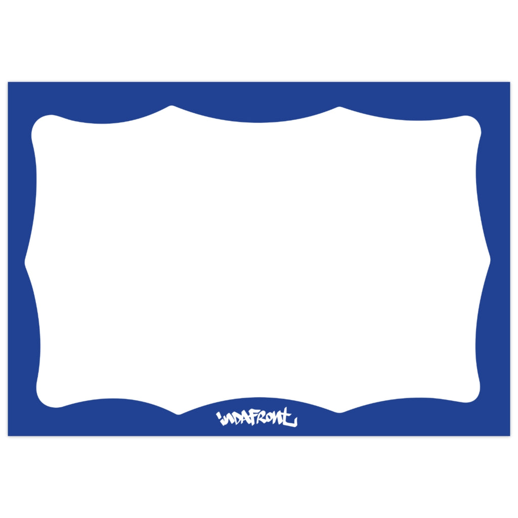 Wavy Border Stickers Blue (50 pcs.) image 0