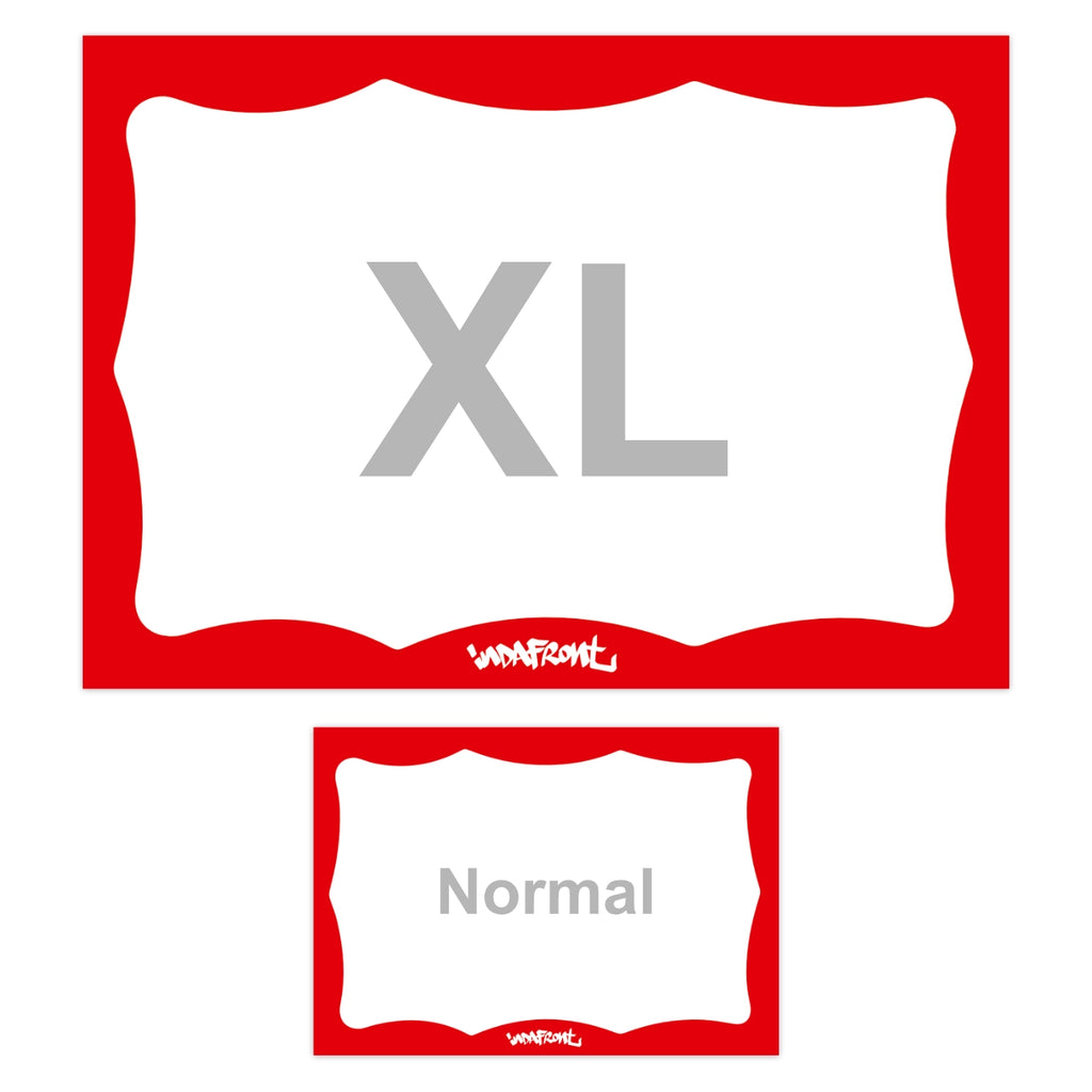 Wavy Border Stickers XL Red (A5) image 3
