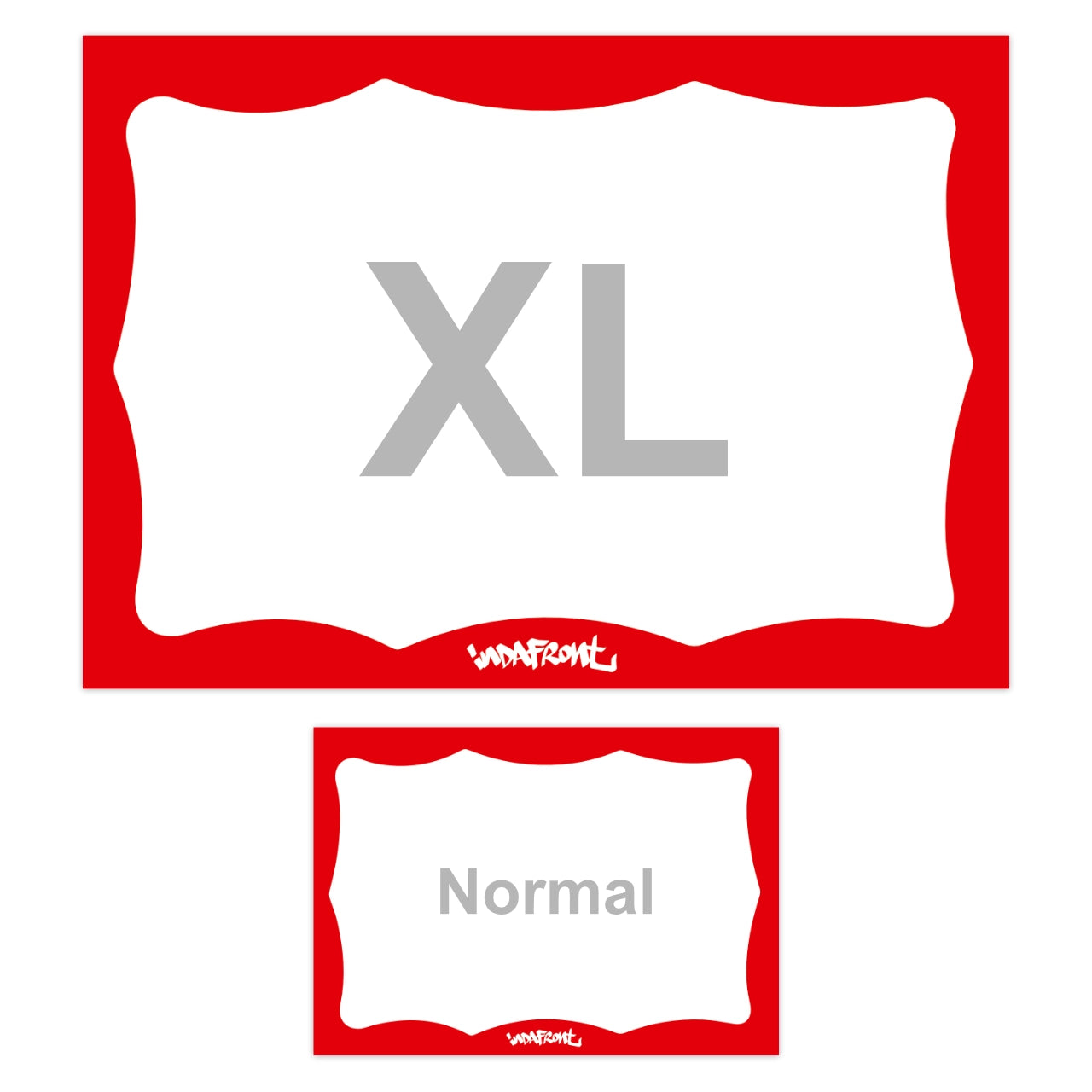Wavy Border Stickers XL Red (A5) image 3