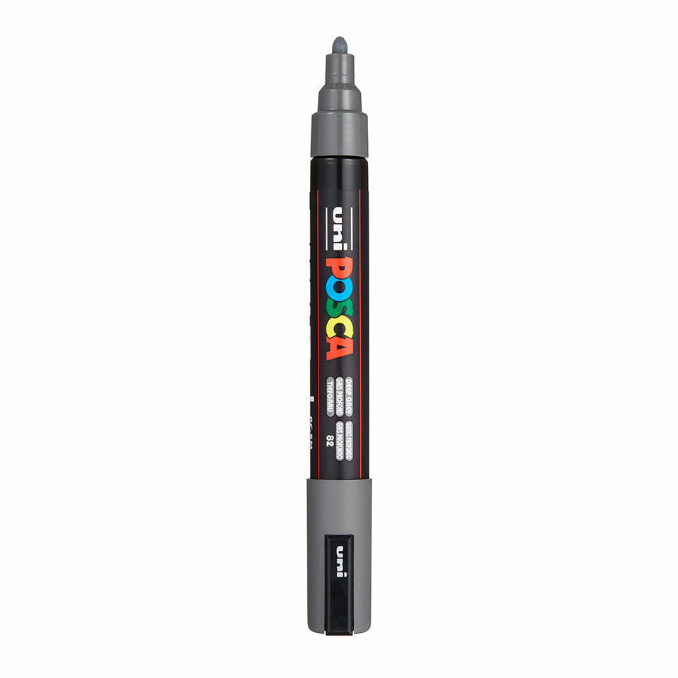 Posca PC-5M Acrylic Marker (Medium) - Deep Grey image