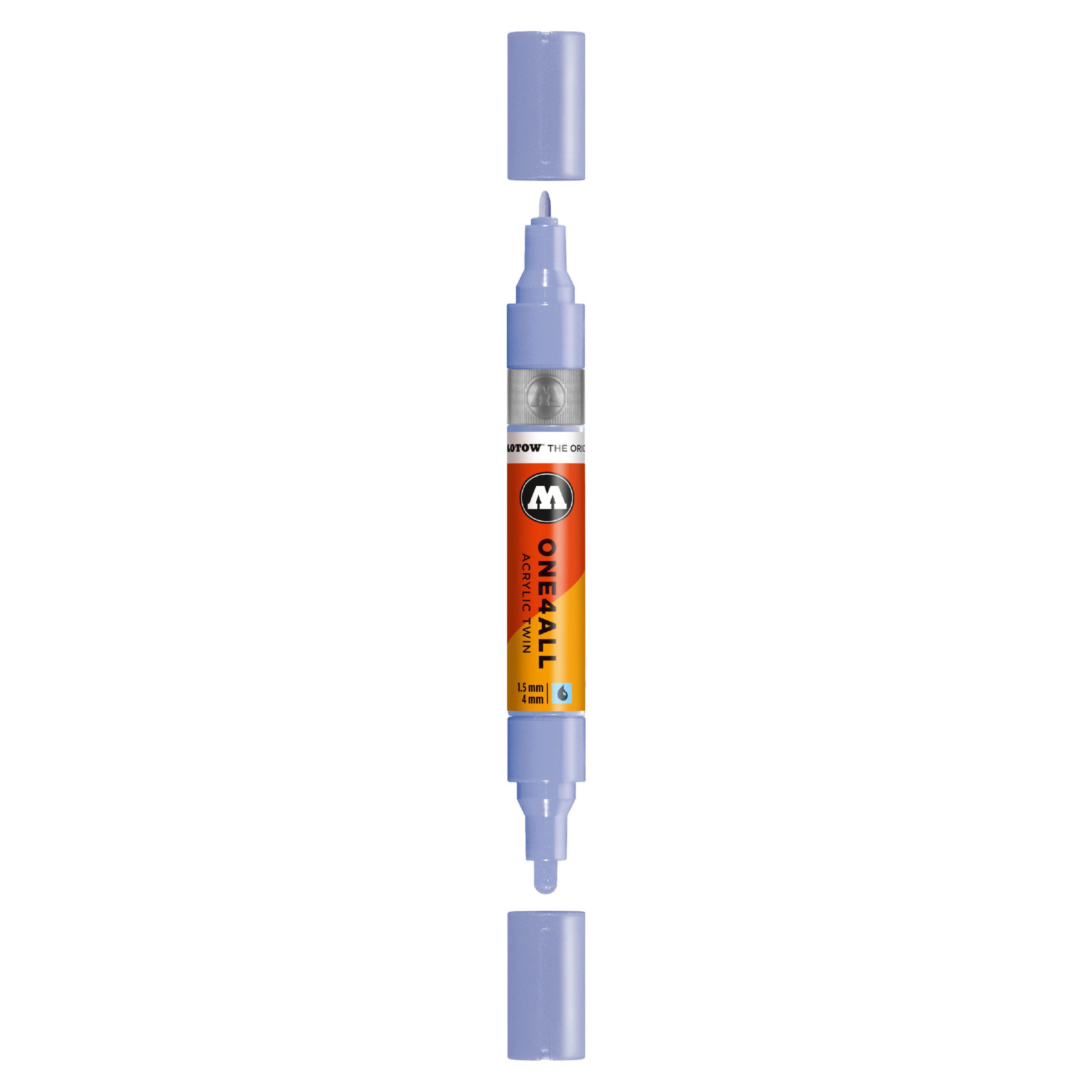 Molotow ONE4ALL Acrylic TWIN Marker (1.5-4mm) - Blue Violet Pastel image