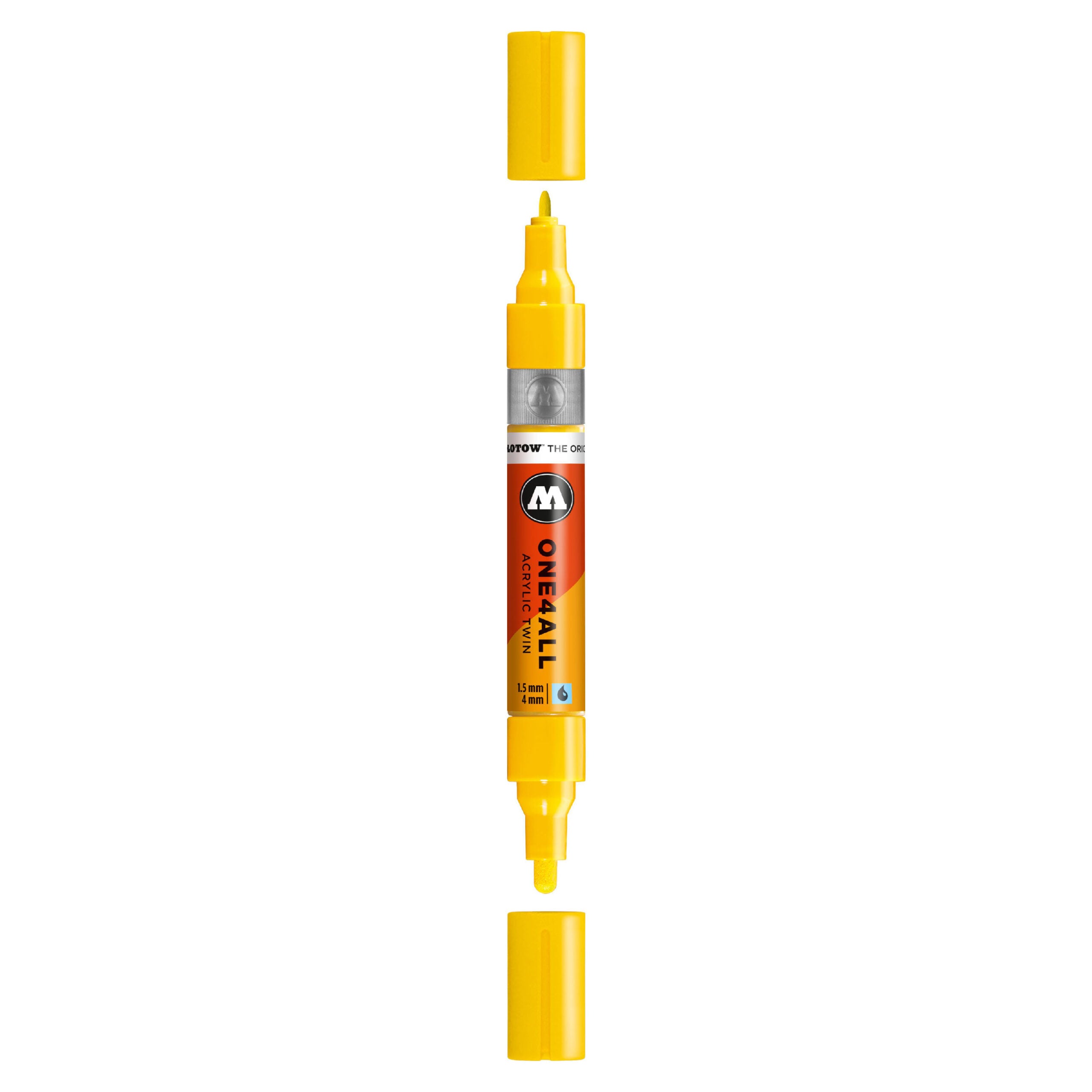Molotow ONE4ALL Acrylic TWIN Marker (1.5-4mm) - Zinc Yellow image