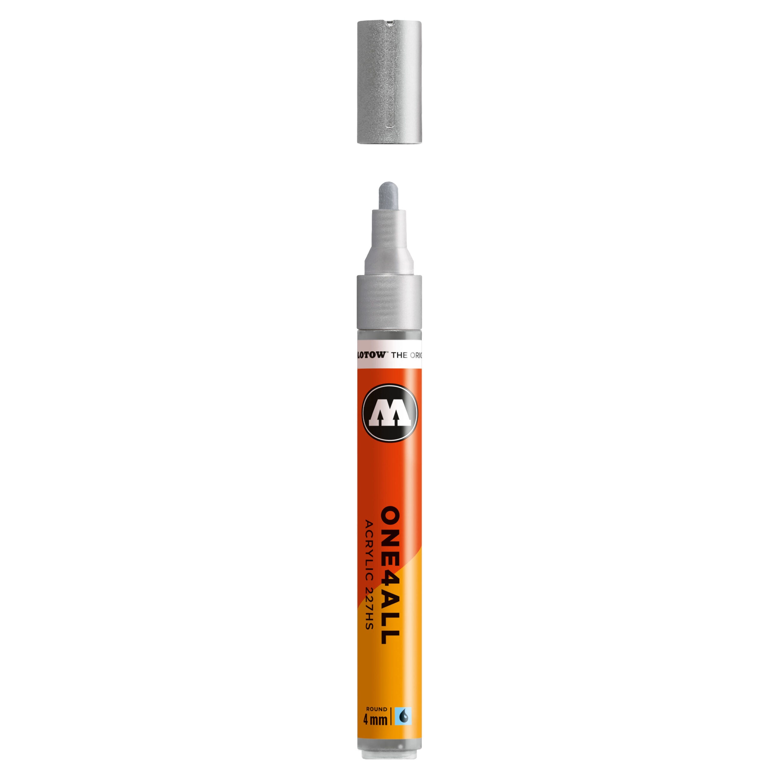 Molotow ONE4ALL 227HS Acrylic Marker (4mm) - Silver image