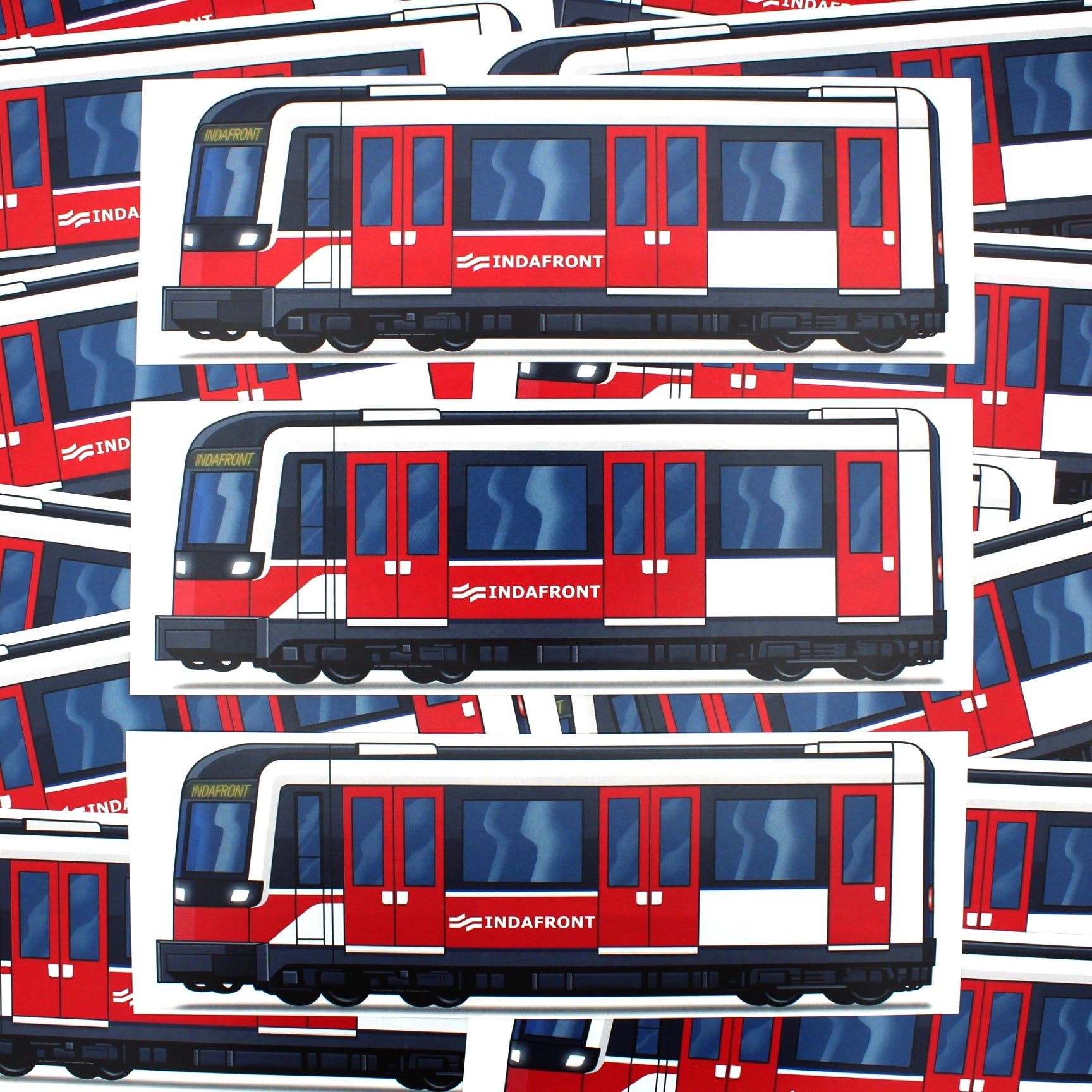 Indafront Amsterdam Metro Stickers (25 pcs.) image 3