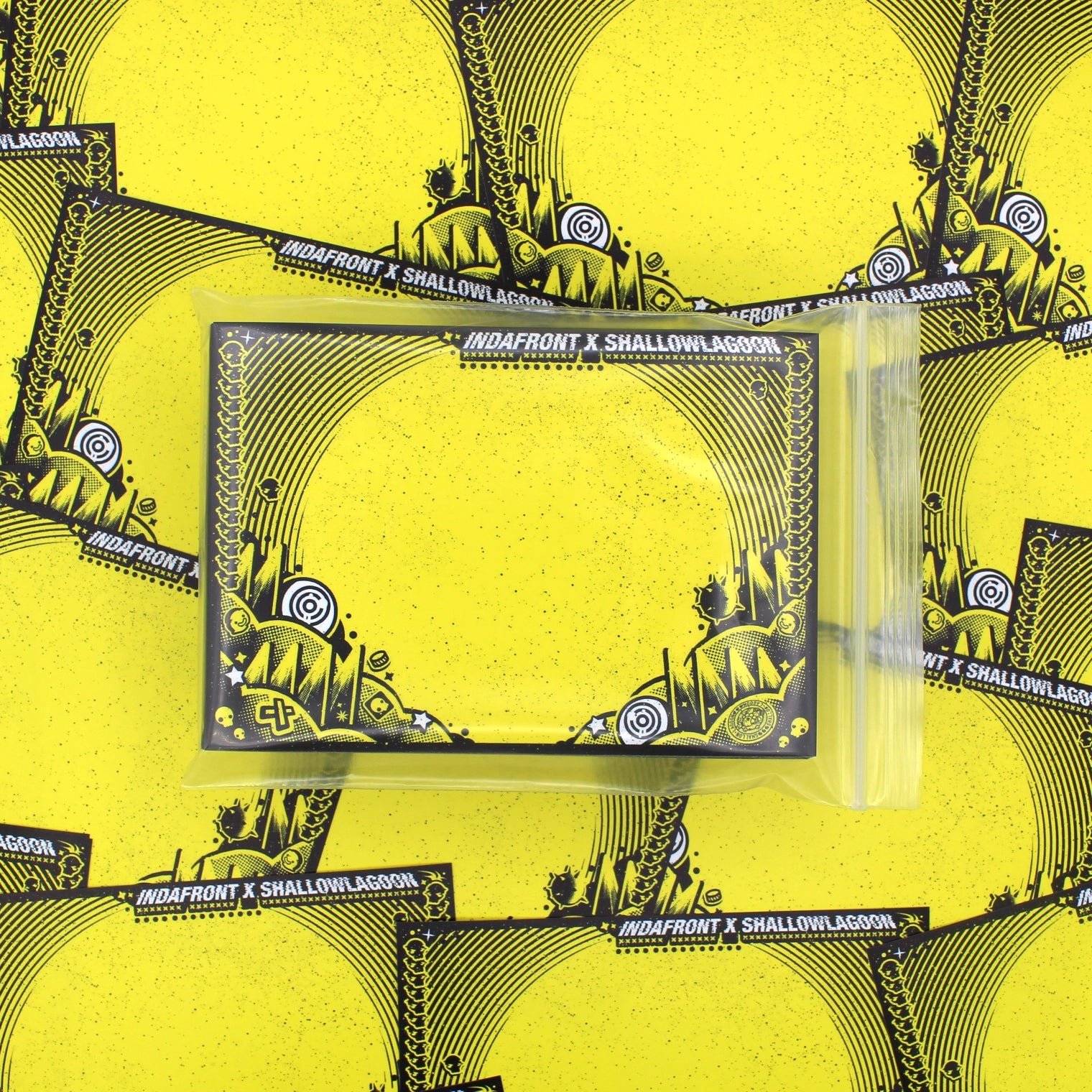 Shallow Lagoon x Indafront Yellow Stickers (50 pcs.) image 1