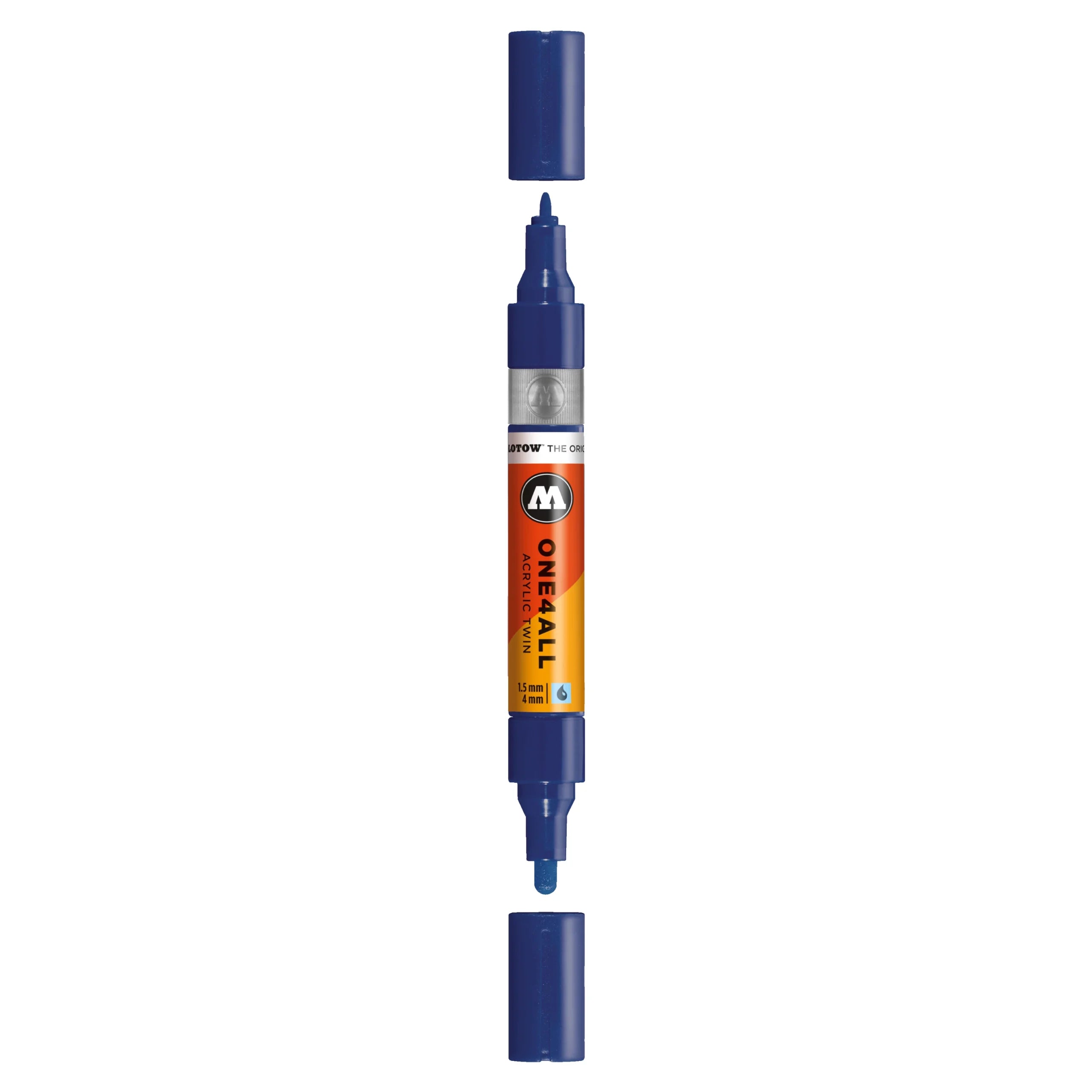 Molotow ONE4ALL Acrylic TWIN Marker (1.5-4mm) - Night Blue image