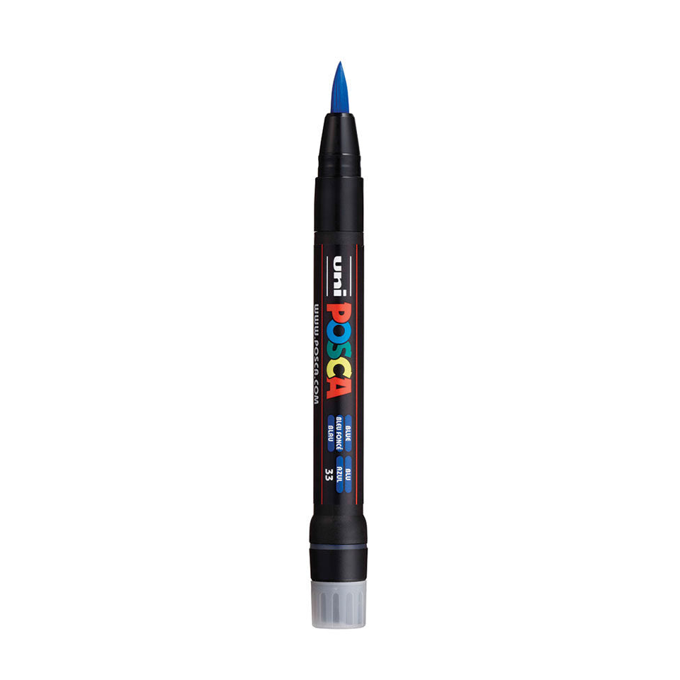Posca PCF-350 Acrylic Marker (Brush) - Blue image