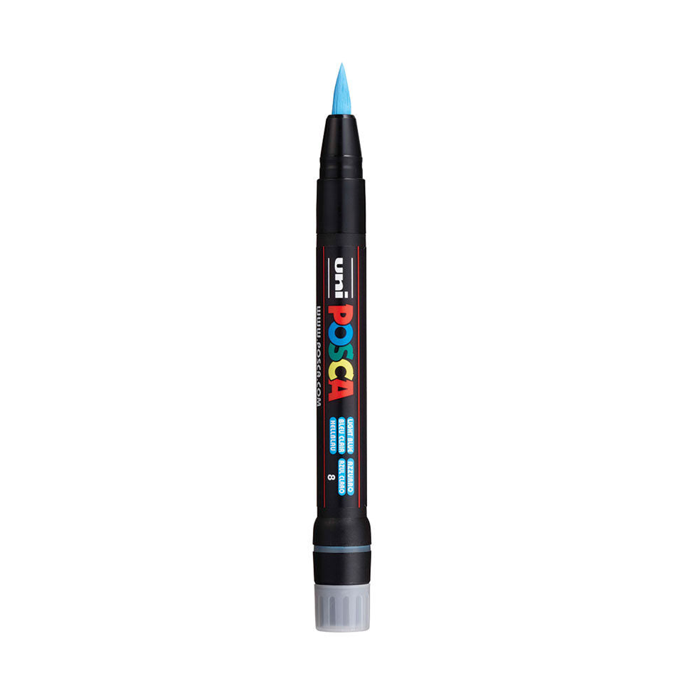 Posca PCF-350 Acrylic Marker (Brush) - Light Blue image