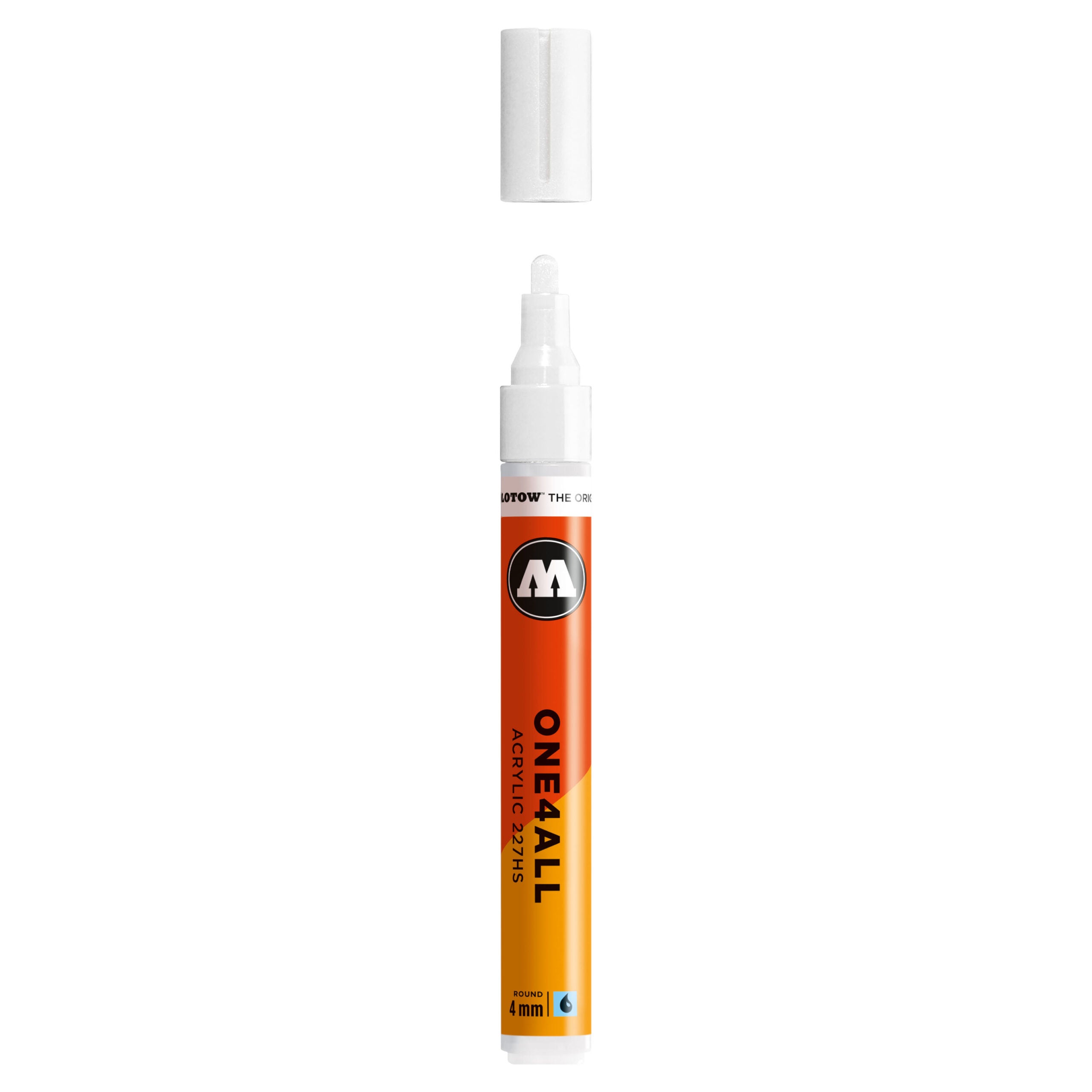 Molotow ONE4ALL 227HS Acrylic Marker (4mm) - Signal White image