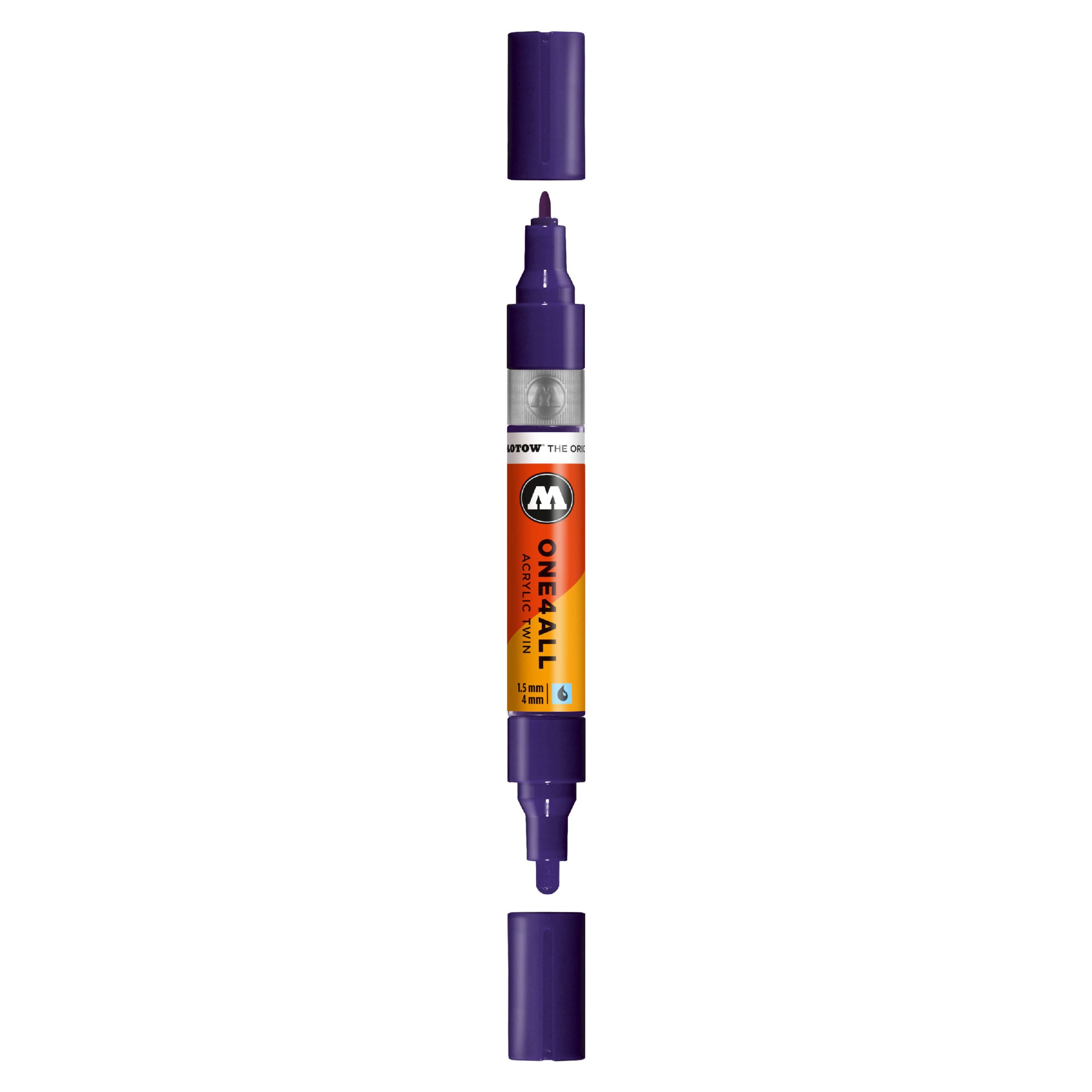 Molotow ONE4ALL Acrylic TWIN Marker (1.5-4mm) - Violet Dark image