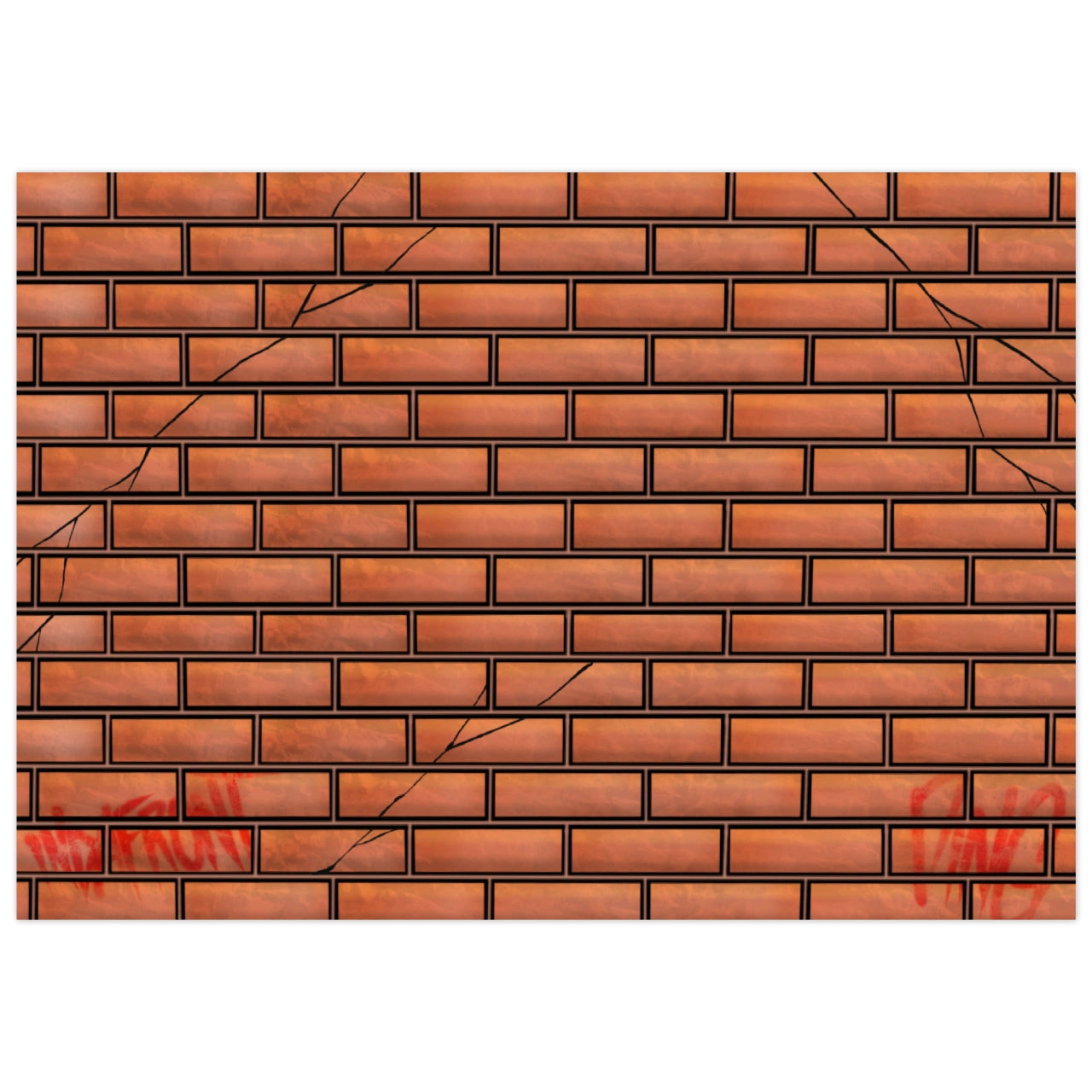 Brick Wall Graffiti Stickers (50 pcs.) image 0