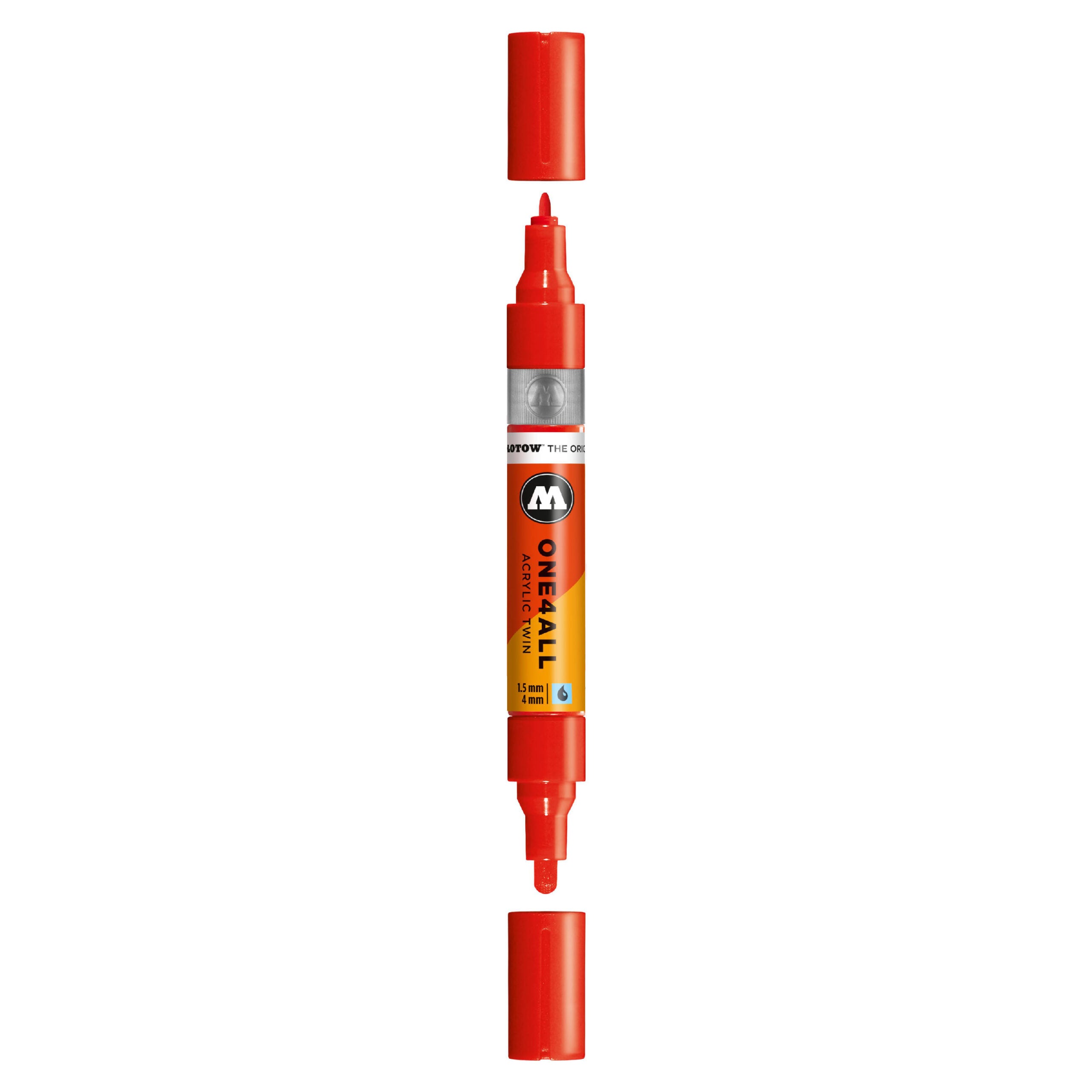 Molotow ONE4ALL Acrylic TWIN Marker (1.5-4mm) - Traffic Red image