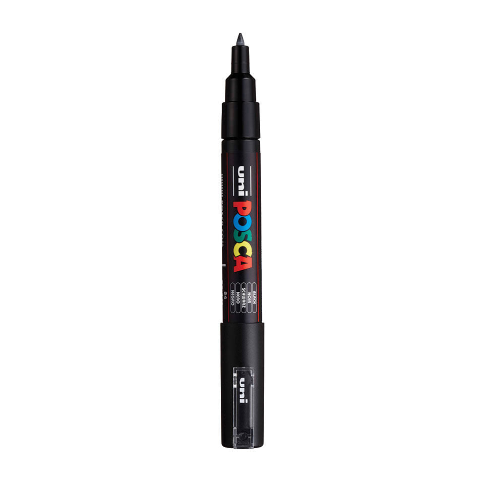 Posca PC-1MC Acrylic Marker (Extra Fine) - Black image