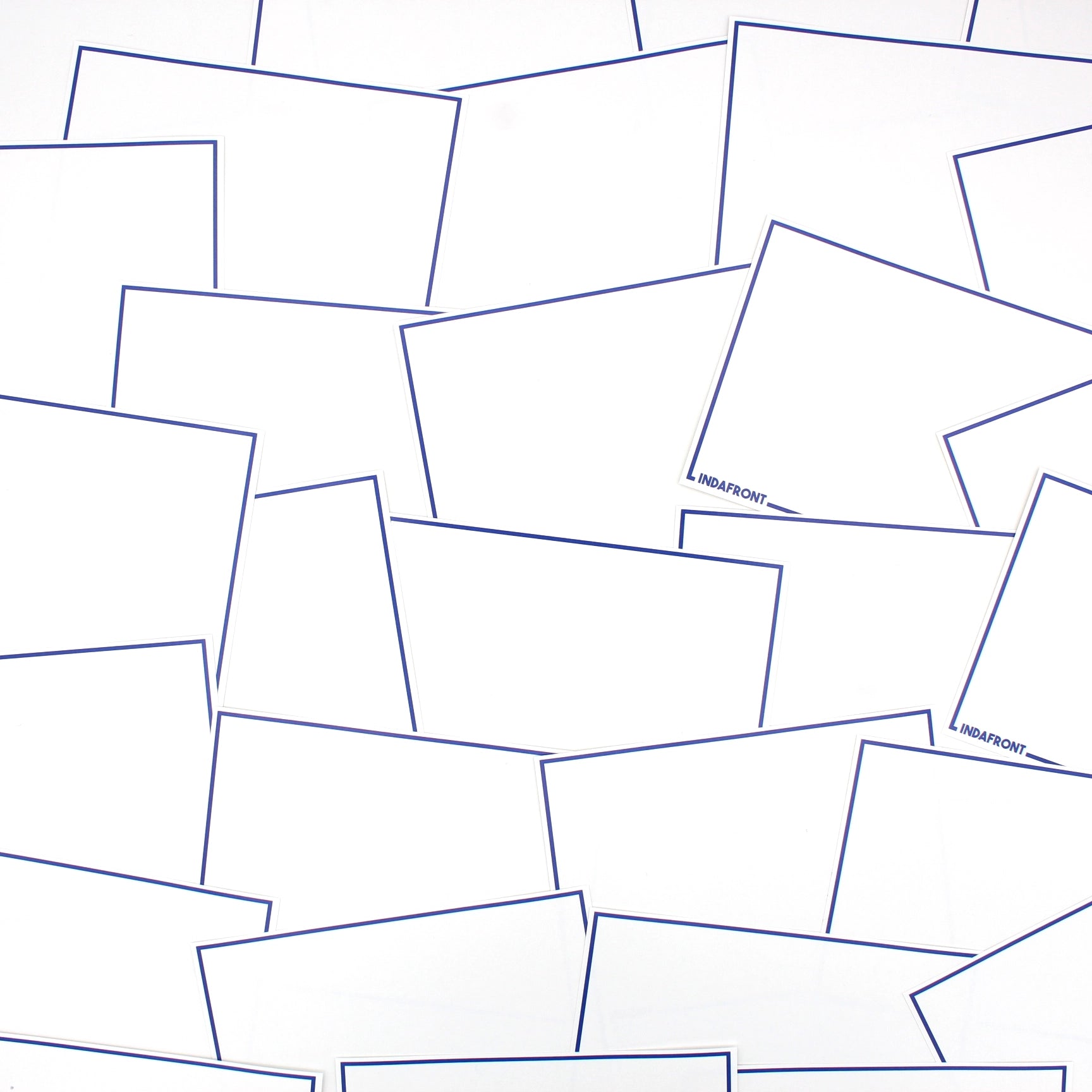 Line Border Stickers Blue (50 pcs.) image 1