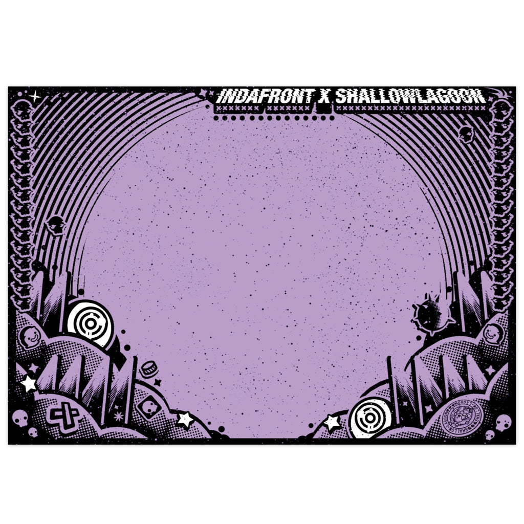 Shallow Lagoon x Indafront Purple Stickers (50 pcs.) image 0