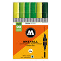 Molotow ONE4ALL TWIN Marker Green Set (1.5-4mm) (6x) image 0