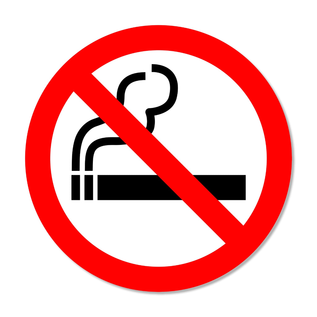 No Smoking Vinyl Stickers (5 pcs.) image 0