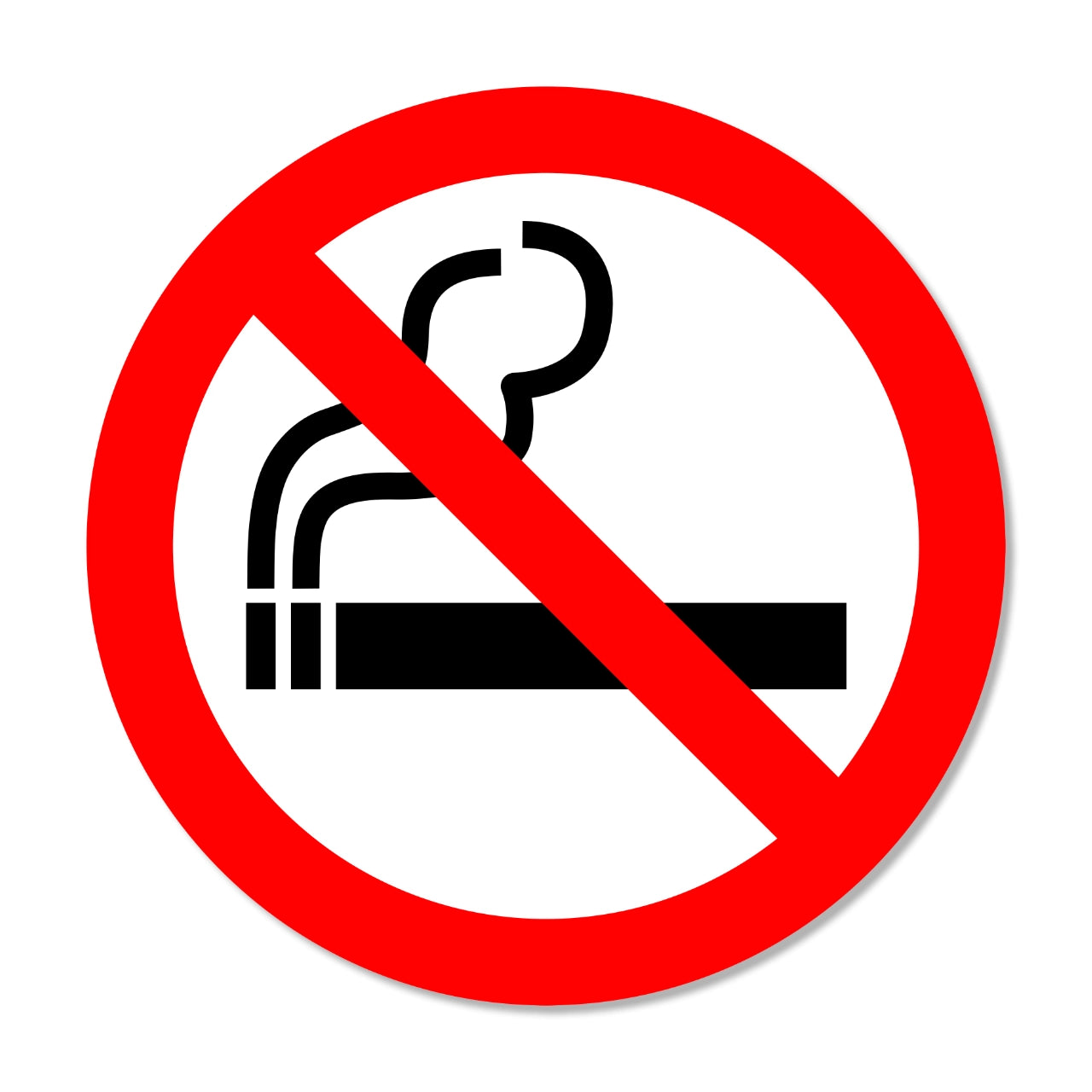 No Smoking Vinyl Stickers (5 pcs.) image 0