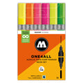 Molotow ONE4ALL TWIN Marker Neon Set (1.5-4mm) (6x) image 0