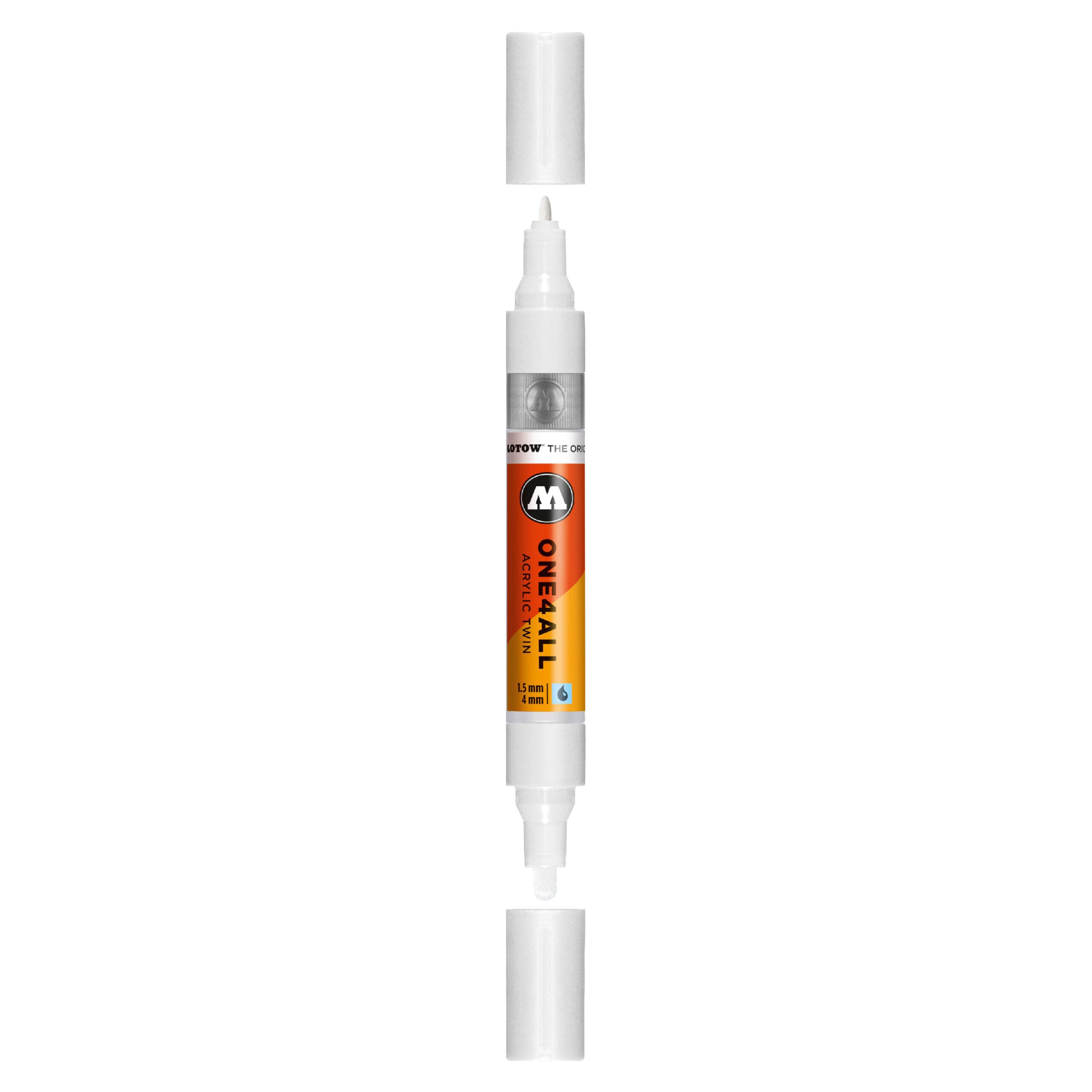 Molotow ONE4ALL Acrylic TWIN Marker (1.5-4mm) - Signal White image