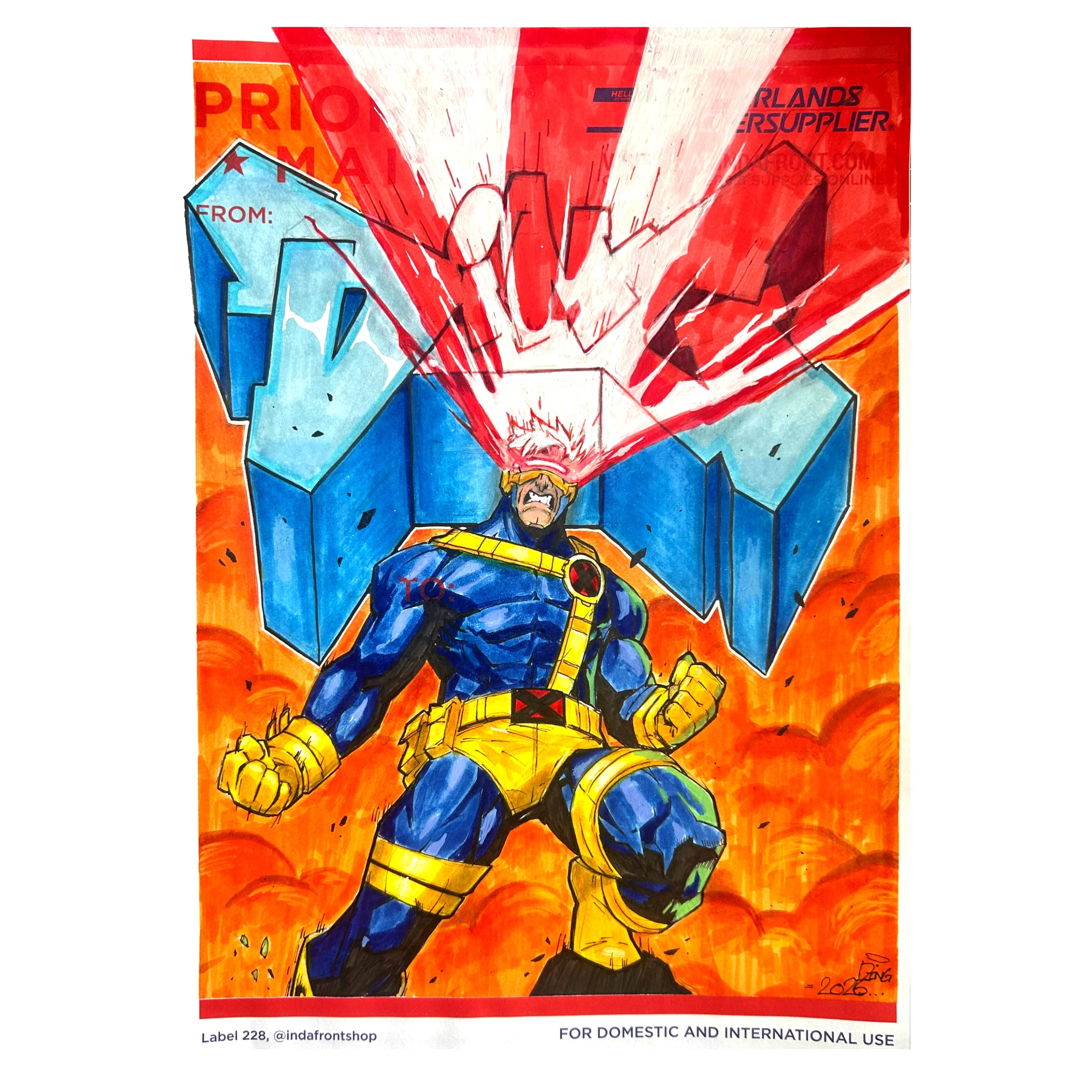 Priority Mail Stickers XXL (A4) image 1