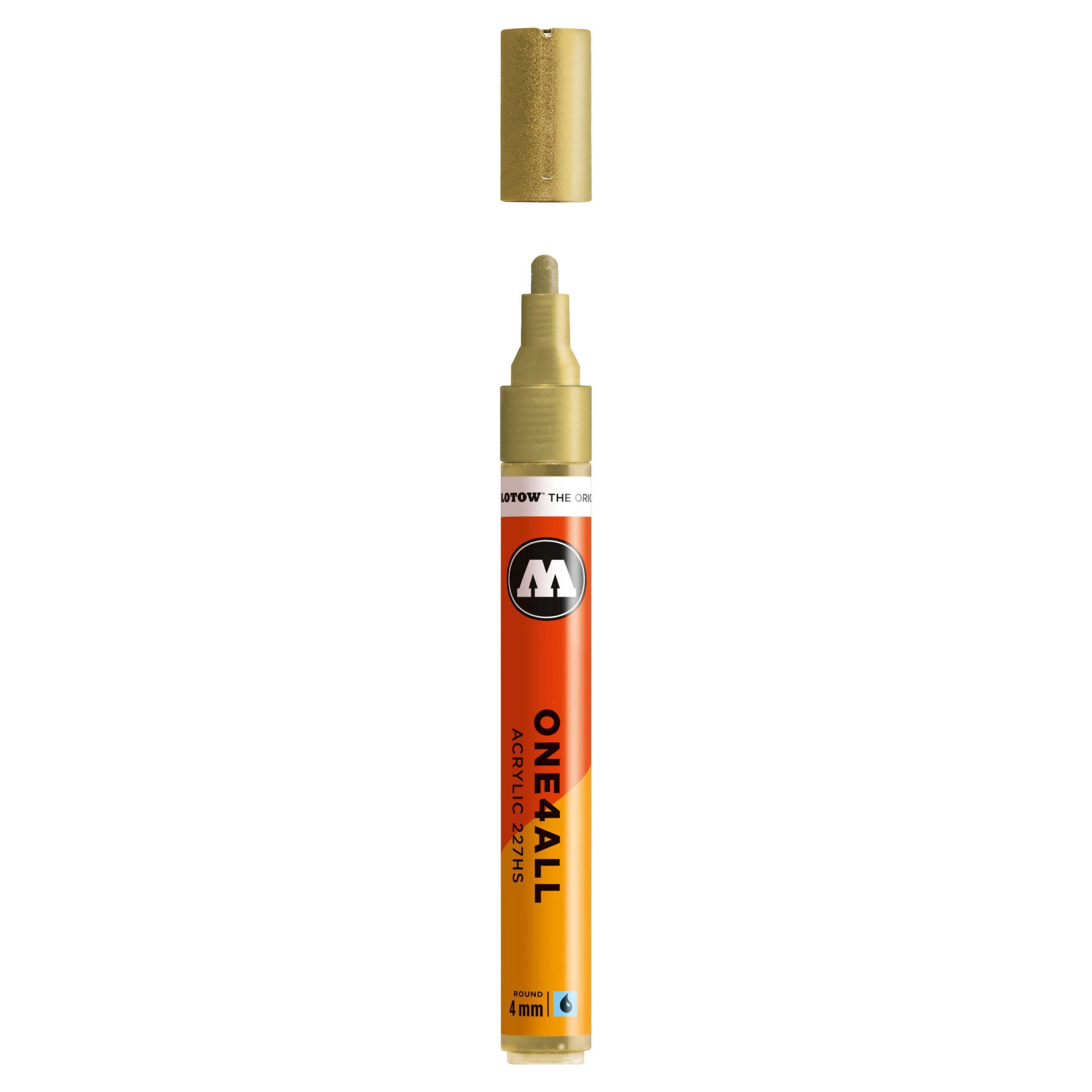 Molotow ONE4ALL 227HS Acrylic Marker (4mm) - Gold image