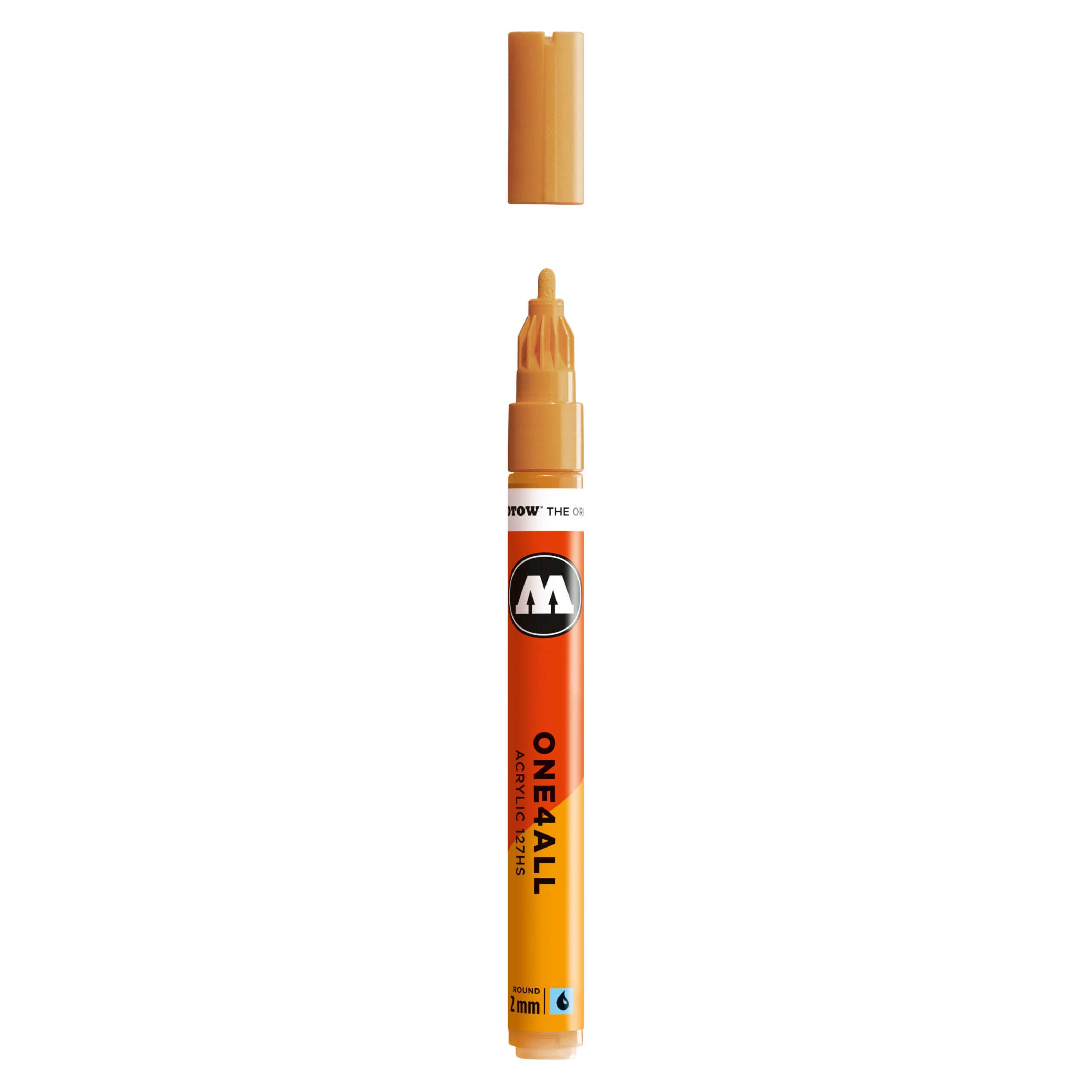 Molotow ONE4ALL 127HS Acrylic Marker (2mm) - Ocher Brown Light image