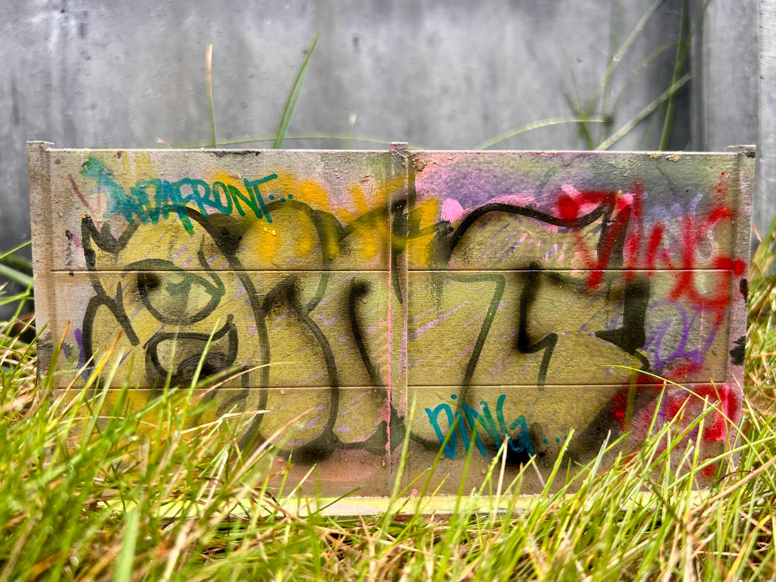 Mini Graffiti Concrete Fence image 1