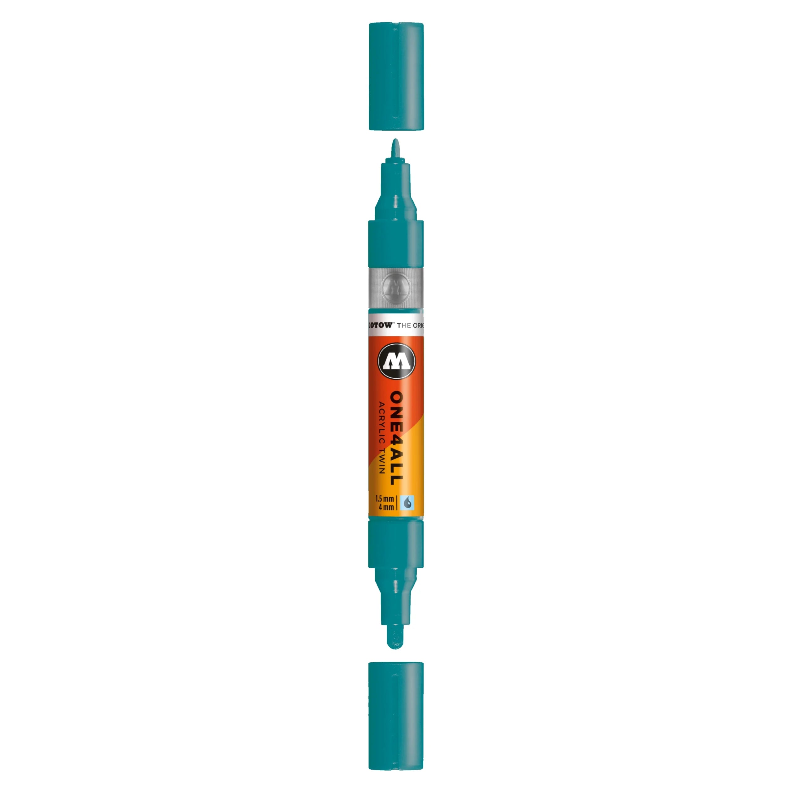 Molotow ONE4ALL Acrylic TWIN Marker (1.5-4mm) - Aqua image