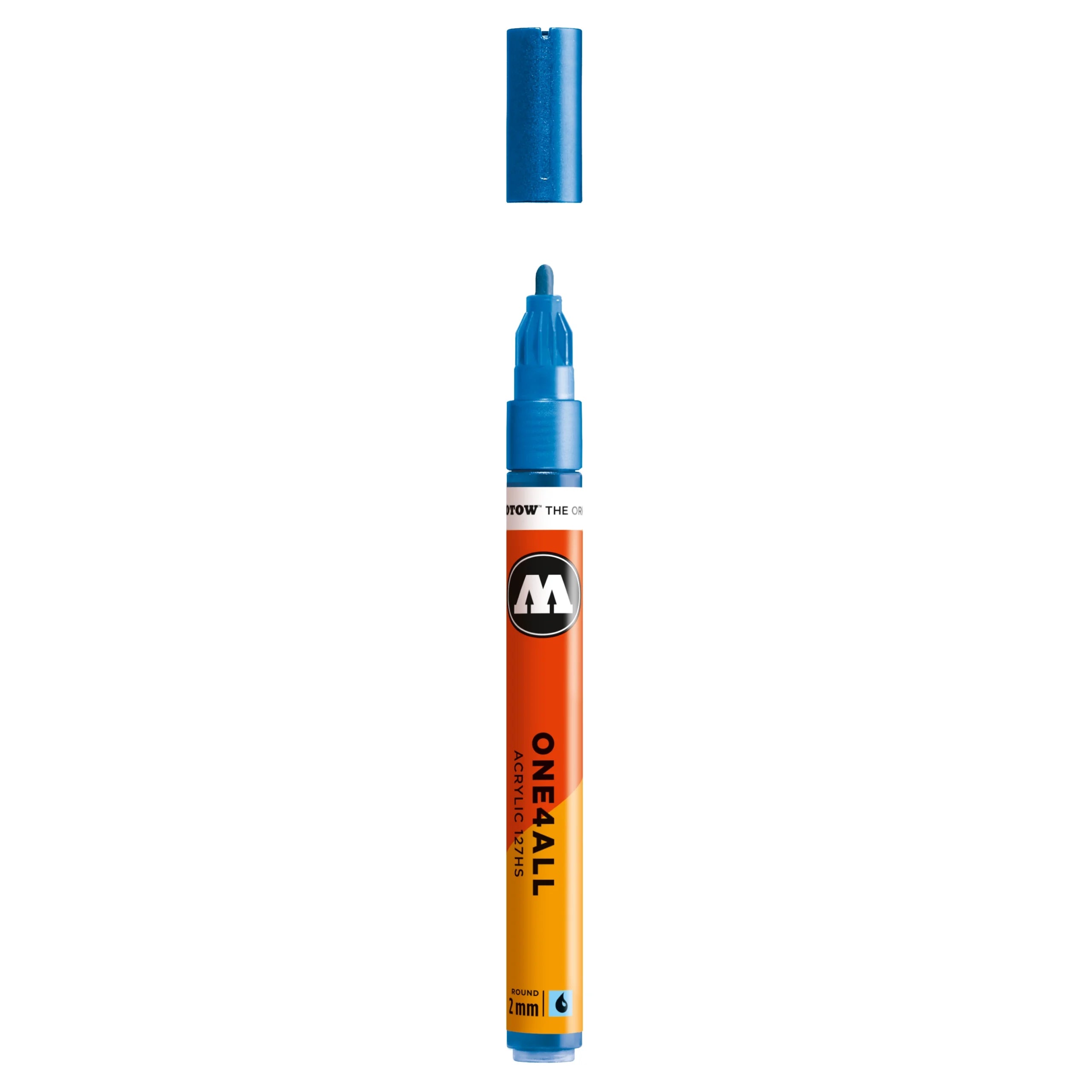 Molotow ONE4ALL 127HS Acrylic Marker (2mm) - Metallic Blue image