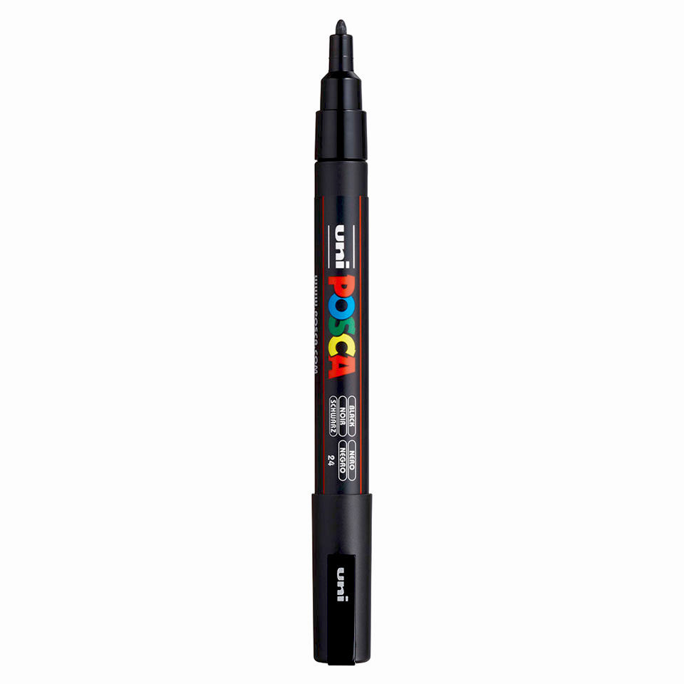 Posca PC-3M Acrylic Marker (Fine) - Black image