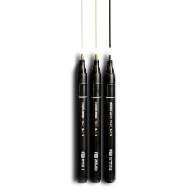 MTN Technical Marker Metallic Set (3x) image 3