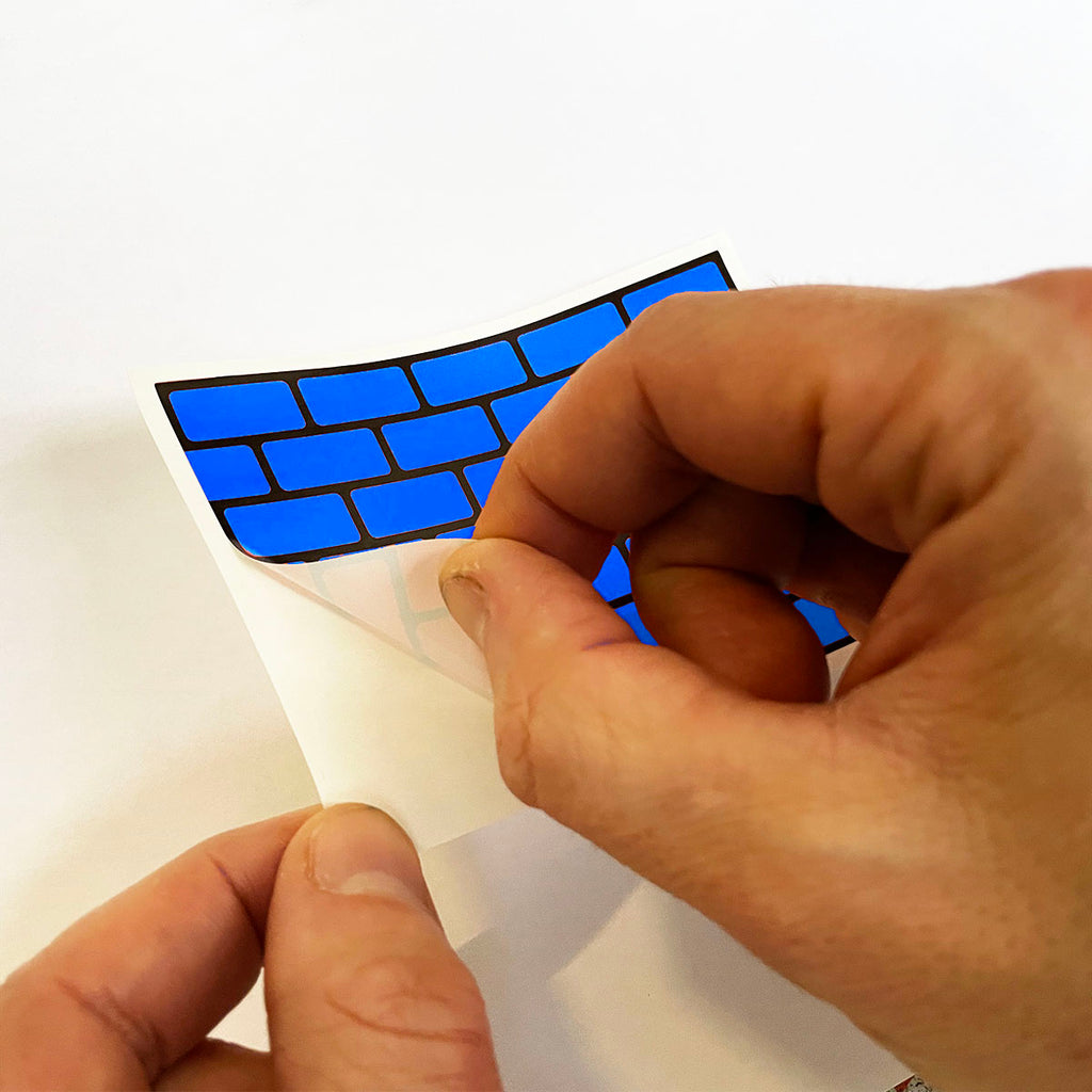FLUX Egg Shell Stickers Bricks Blue (50 pcs.) image 2