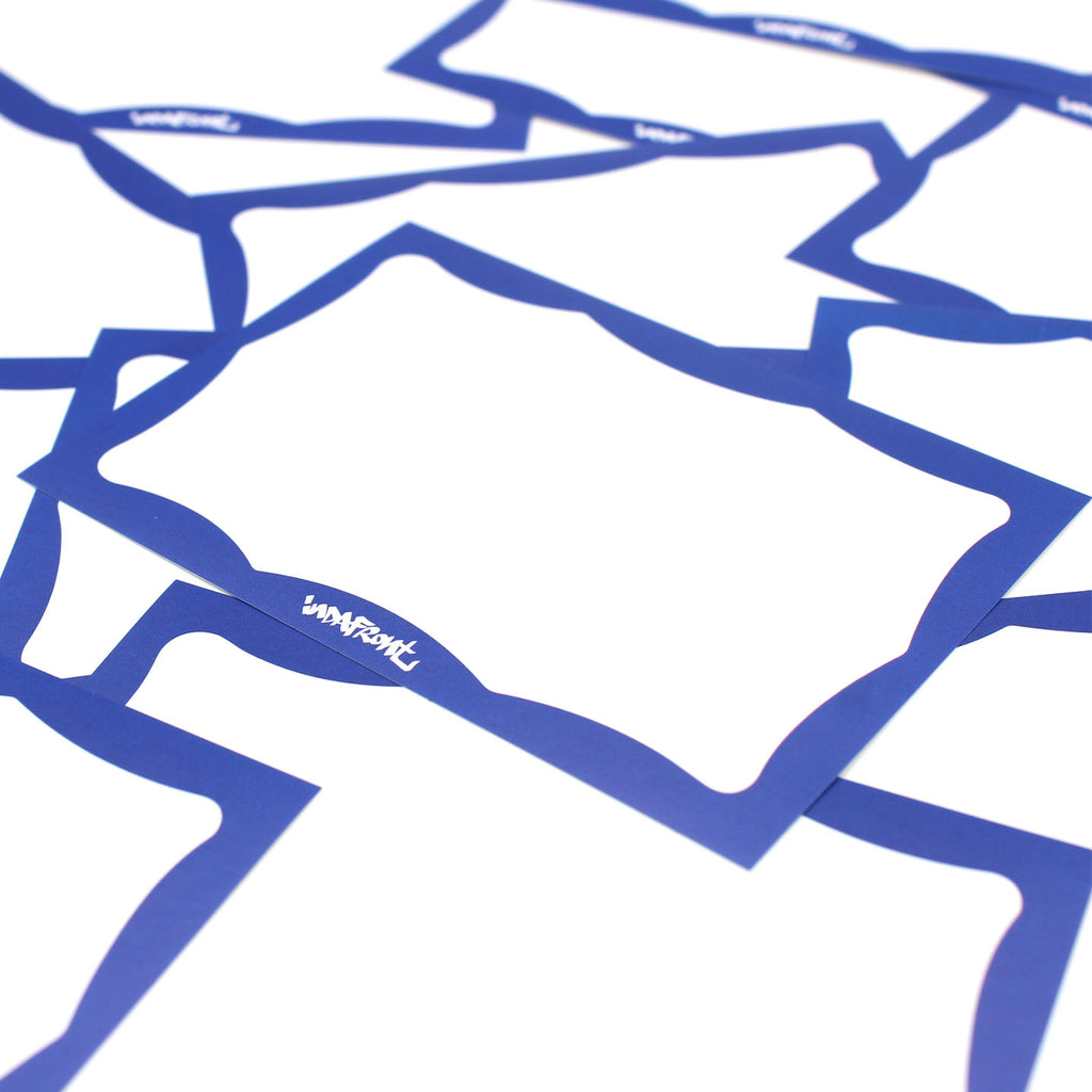 Wavy Border Stickers Blue (50 pcs.) image 2