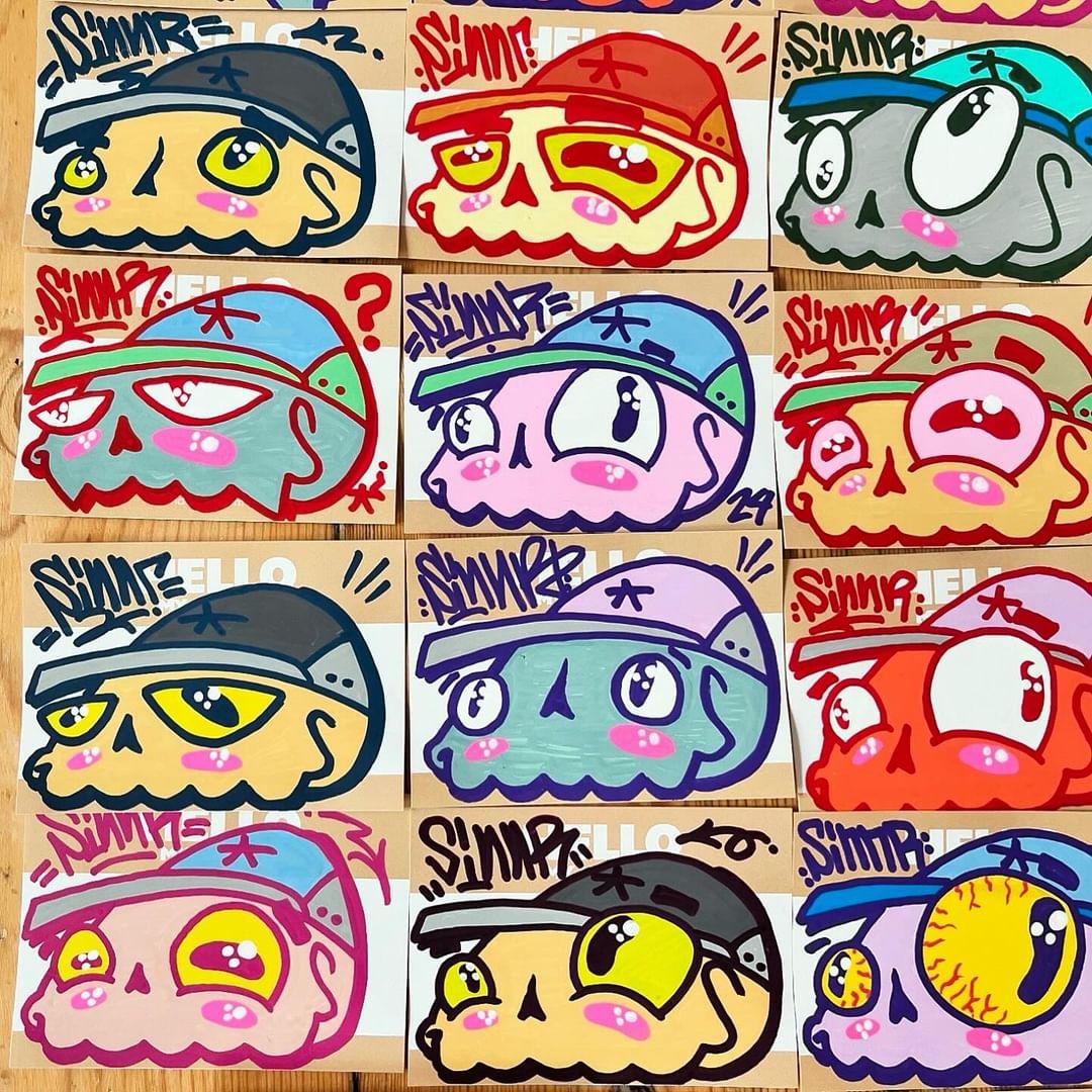 Hello My Name is Stickers Beige (50 pcs.) image 3