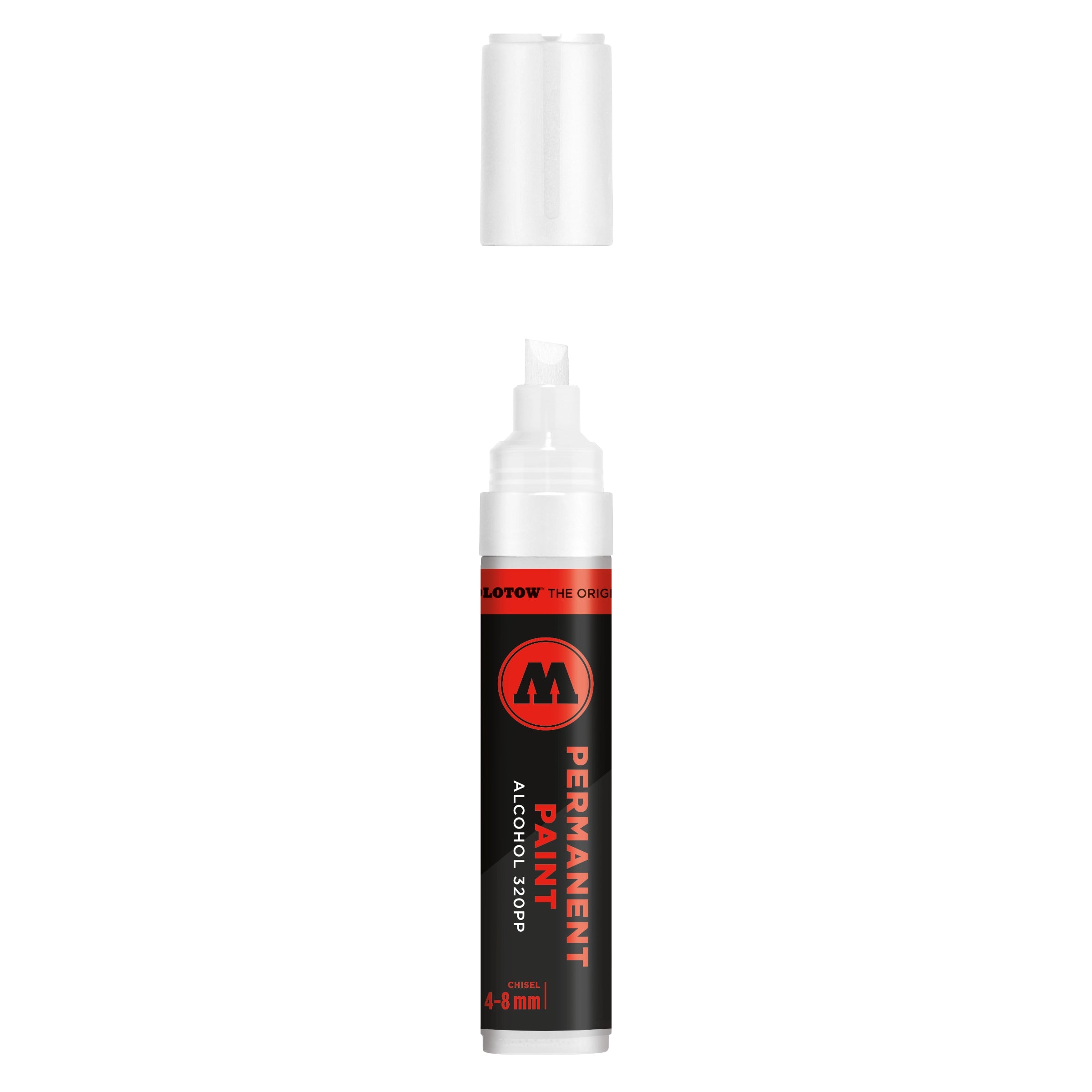 Molotow Permanent Paint 320PP Alcohol Marker (4-8mm) - Signal White image