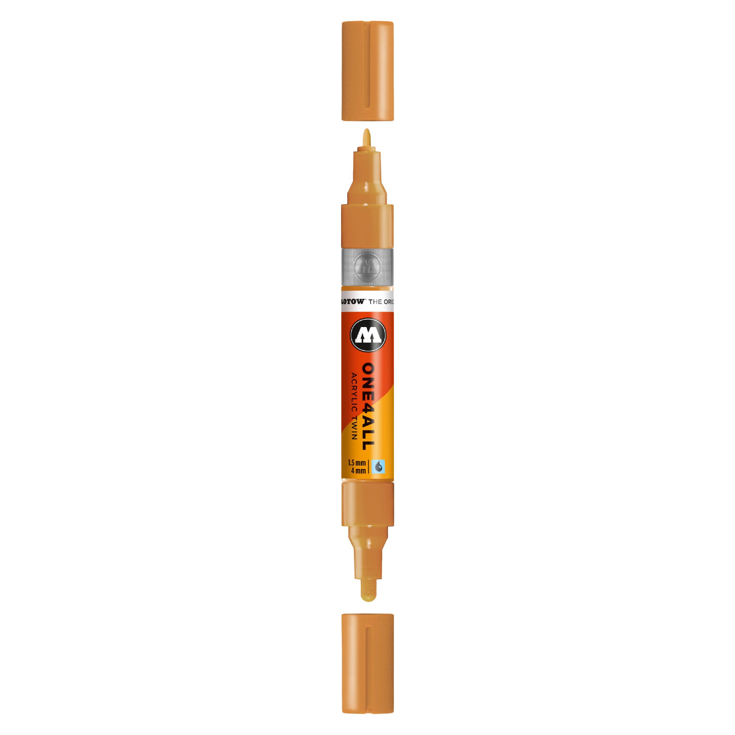 Molotow ONE4ALL Acrylic TWIN Marker (1.5-4mm) - Ocher Brown Light image