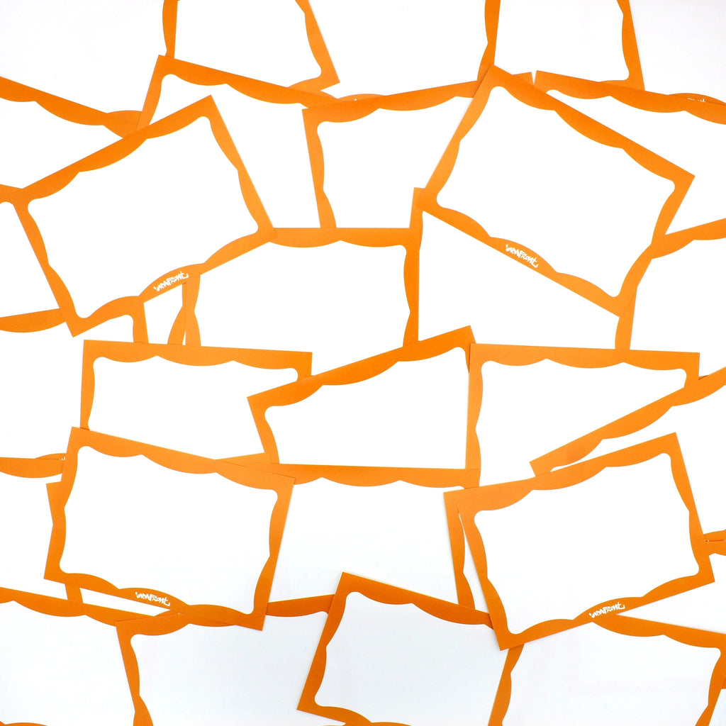 Wavy Border Stickers Orange (50 pcs.) image 2
